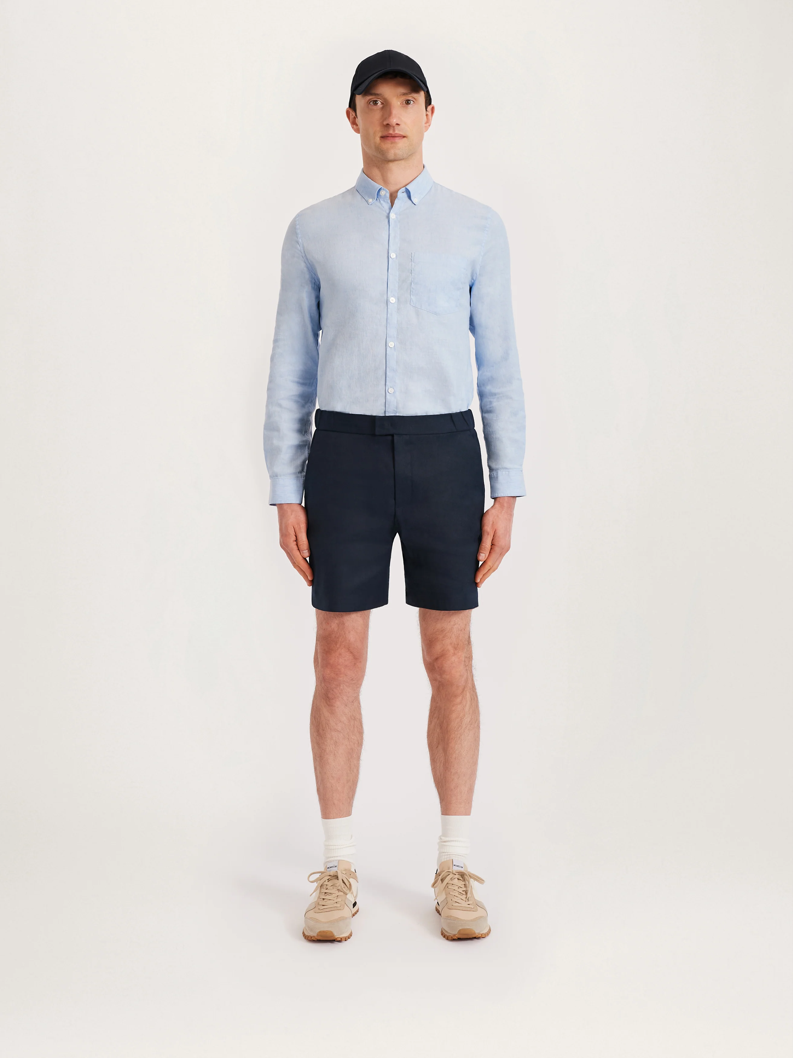 The 12 Shorts Linen 8" || Navy | Linen - Image 2