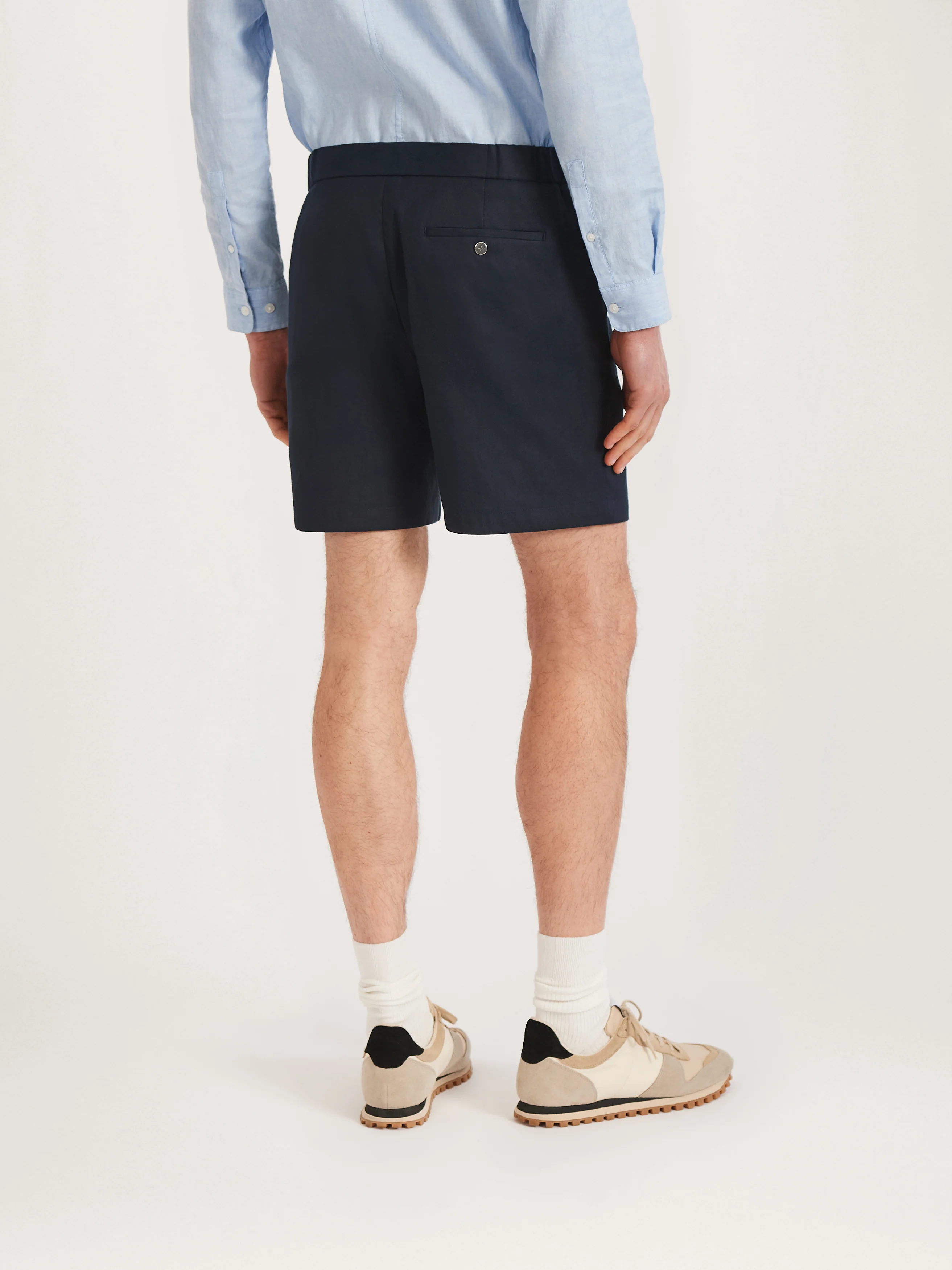 The 12 Shorts Linen 8" || Navy | Linen - Image 4