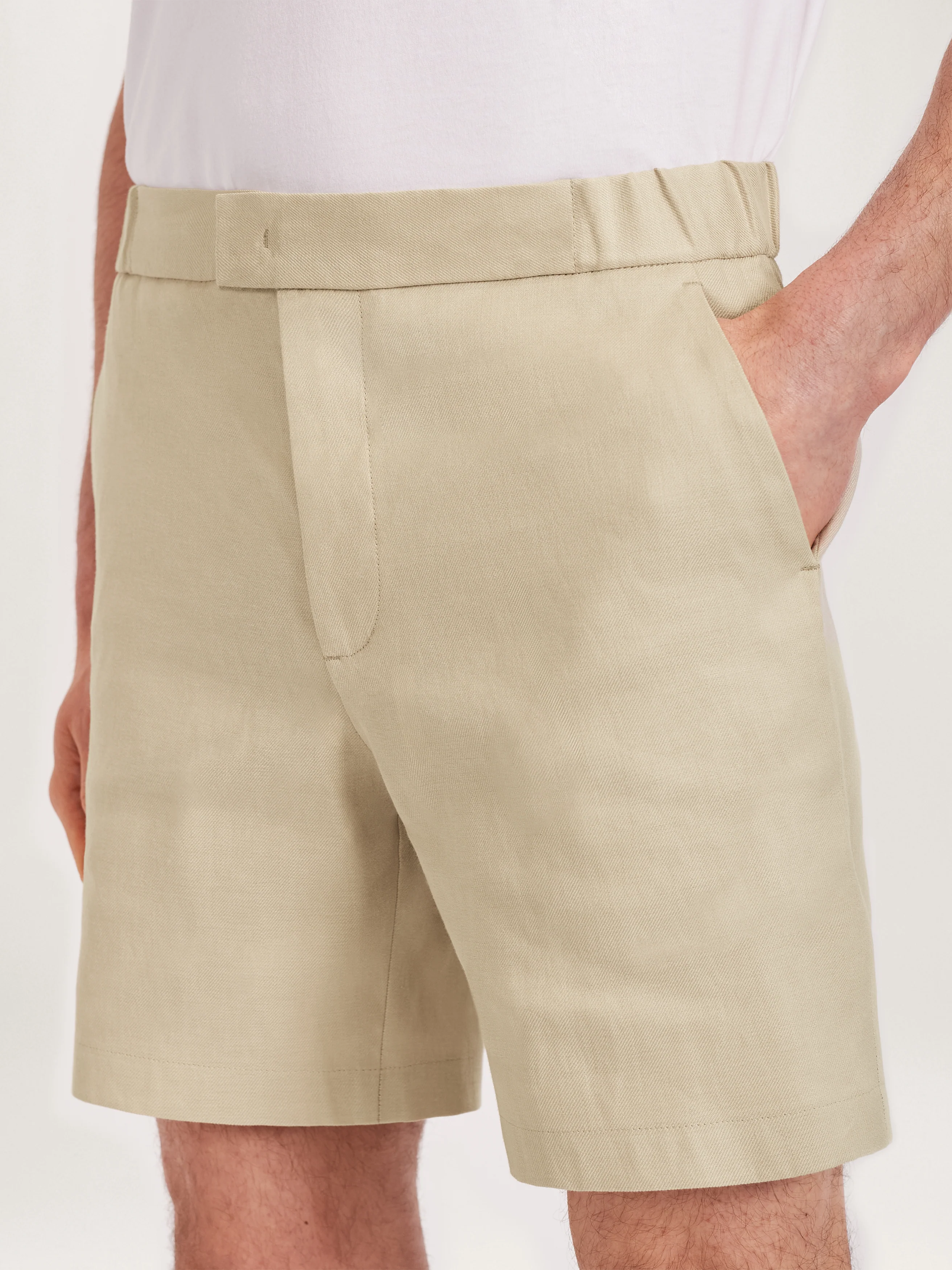 The 12 Shorts Linen 8" || Sand | Linen - Image 3