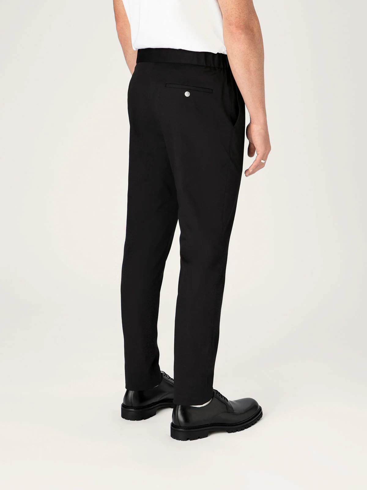 The 24 Trouser || Black | Stretch Cotton - Image 4
