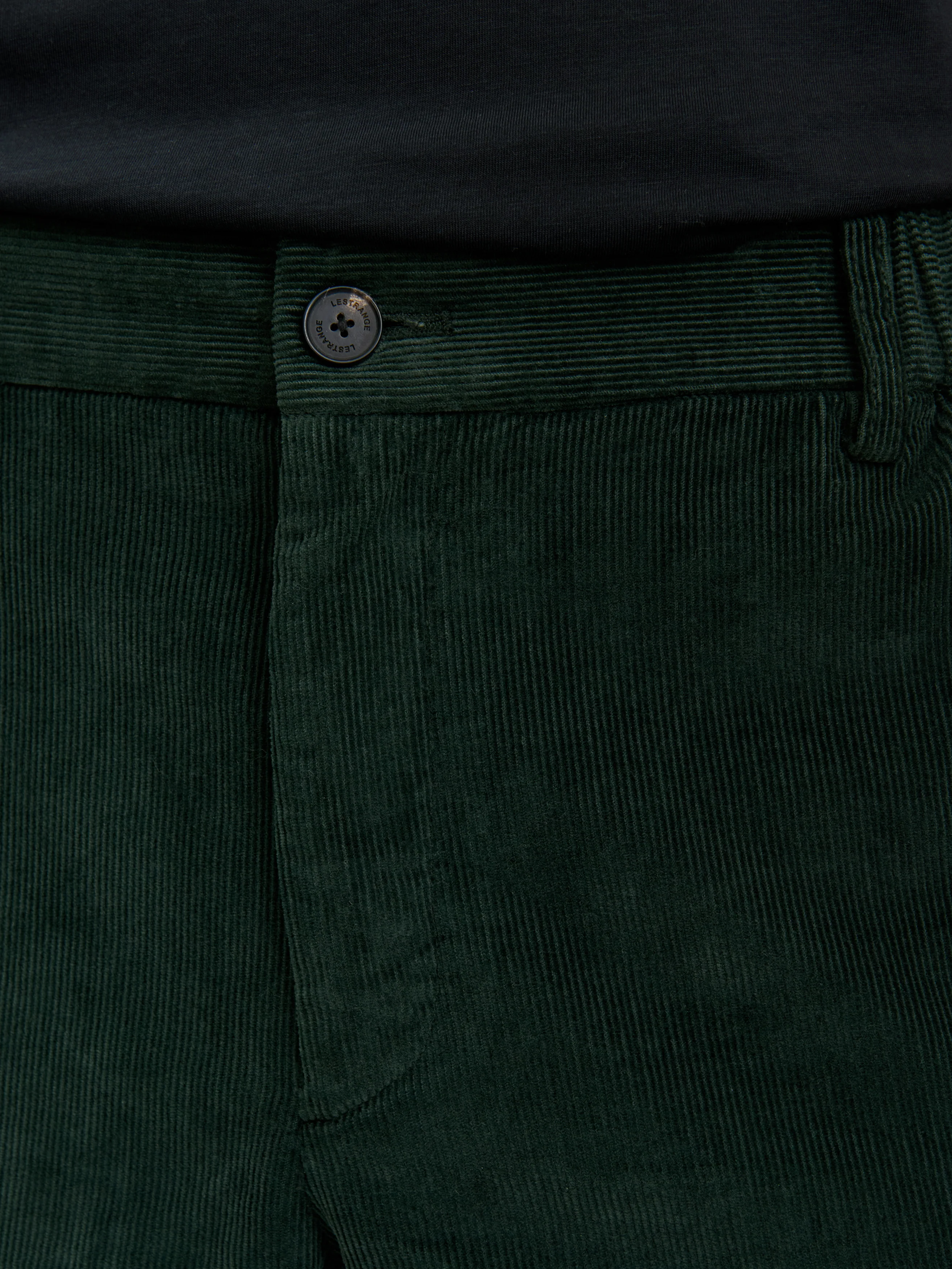 The Cord Trouser || Dark Olive | Stretch Cotton - Image 5