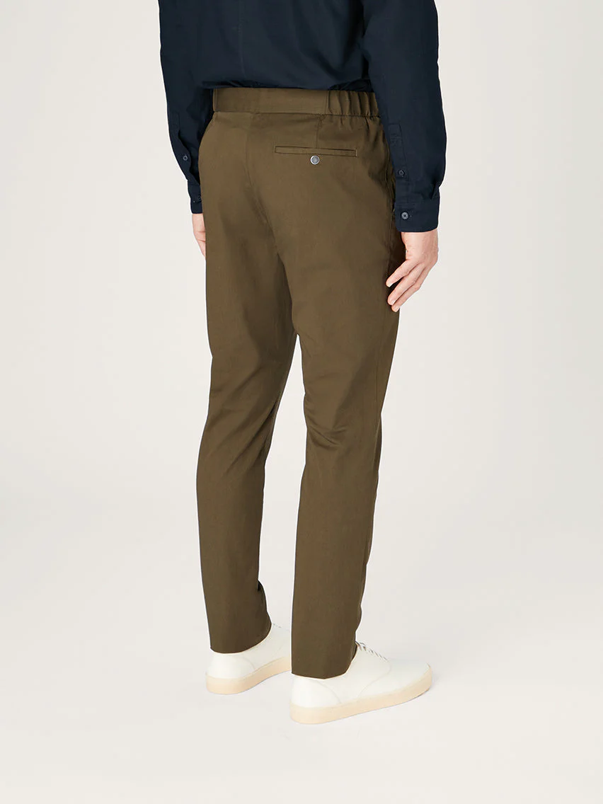 The 24 Trouser || Khaki | Stretch Cotton - Image 3