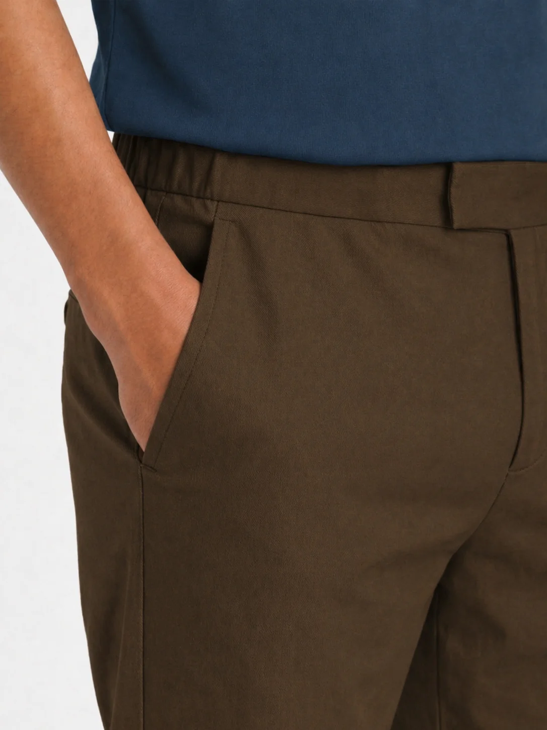 The 24 Trouser Regular || Khaki | Stretch Cotton - Image 4