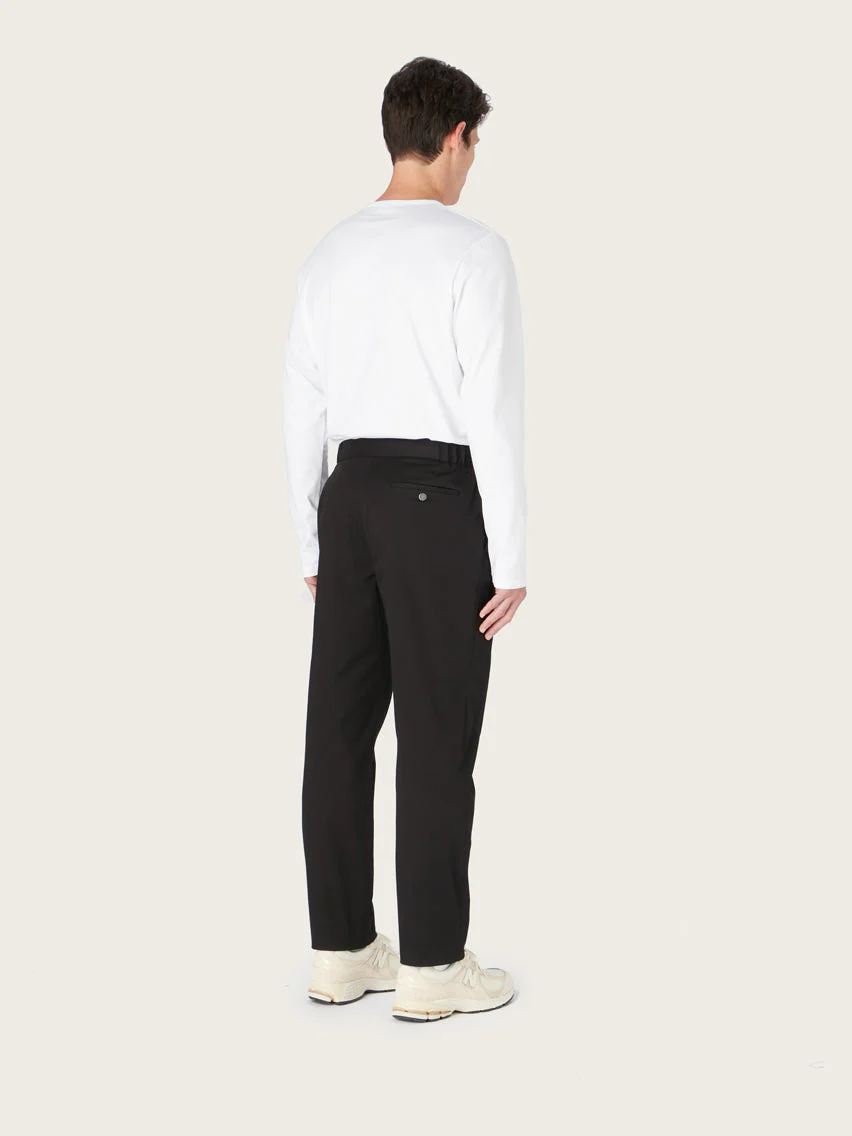 The 24 Trouser Relaxed Fit || Black | Stretch Cotton - Image 3
