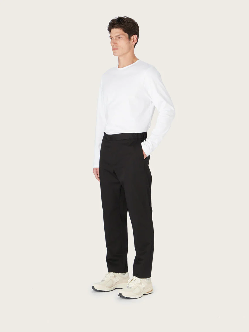 The 24 Trouser Relaxed Fit || Black | Stretch Cotton - Image 4