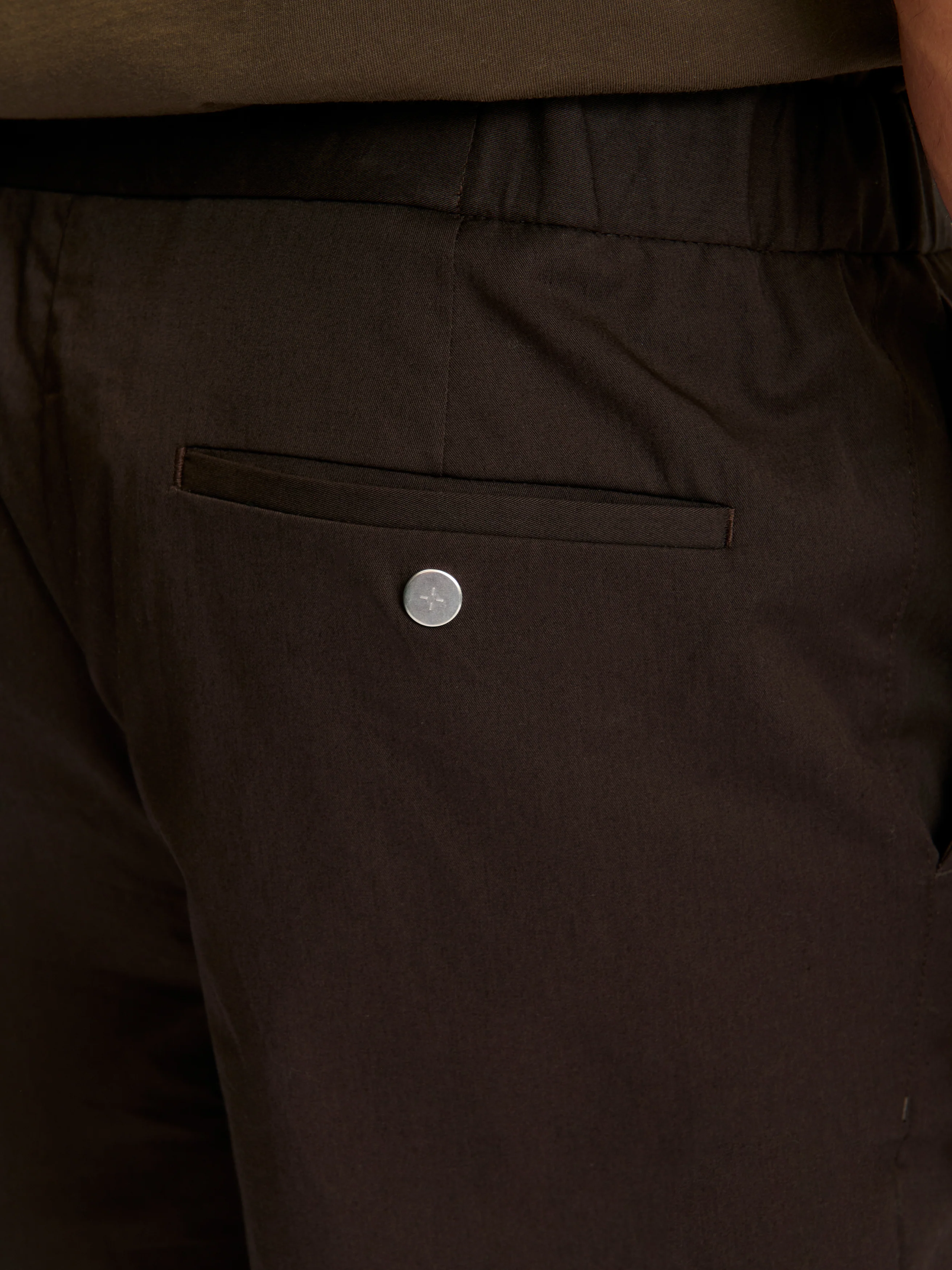 The 24 Trouser Relaxed Fit || Espresso | Stretch Cotton - Image 4