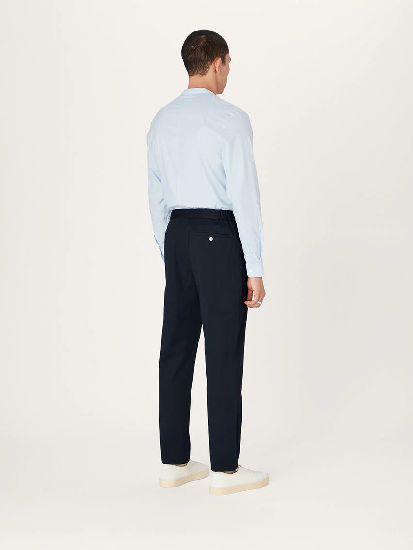 The 24 Trouser Relaxed Fit || Navy | Stretch Cotton - Image 4