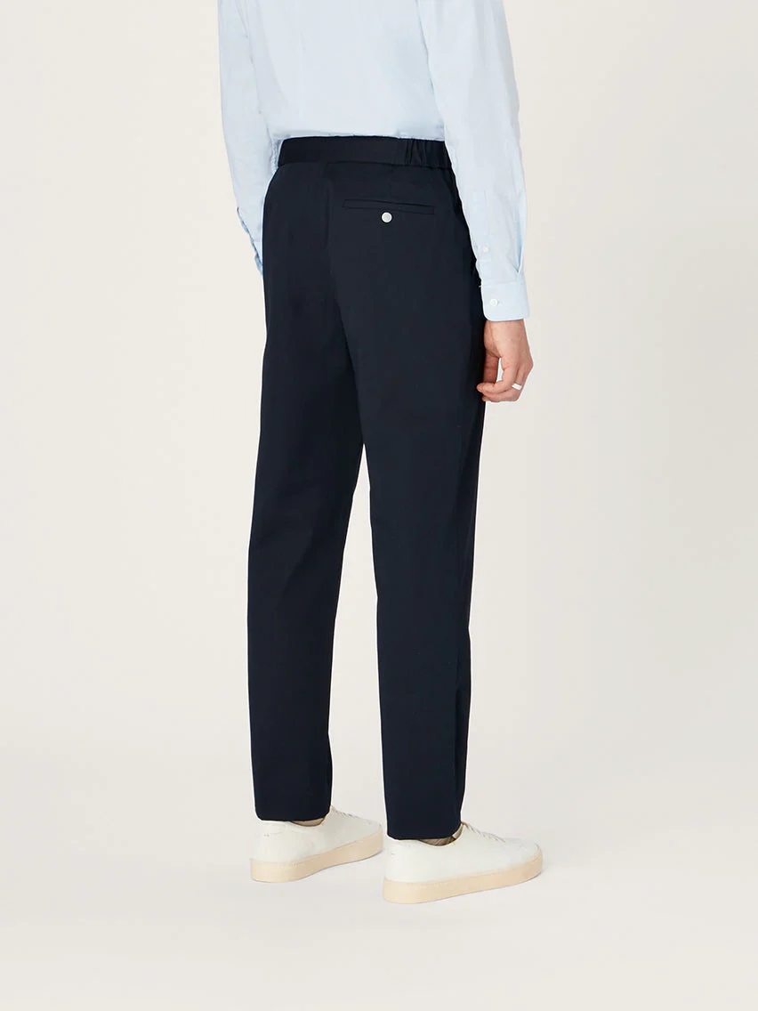 The 24 Trouser Relaxed Fit || Navy | Stretch Cotton - Image 6