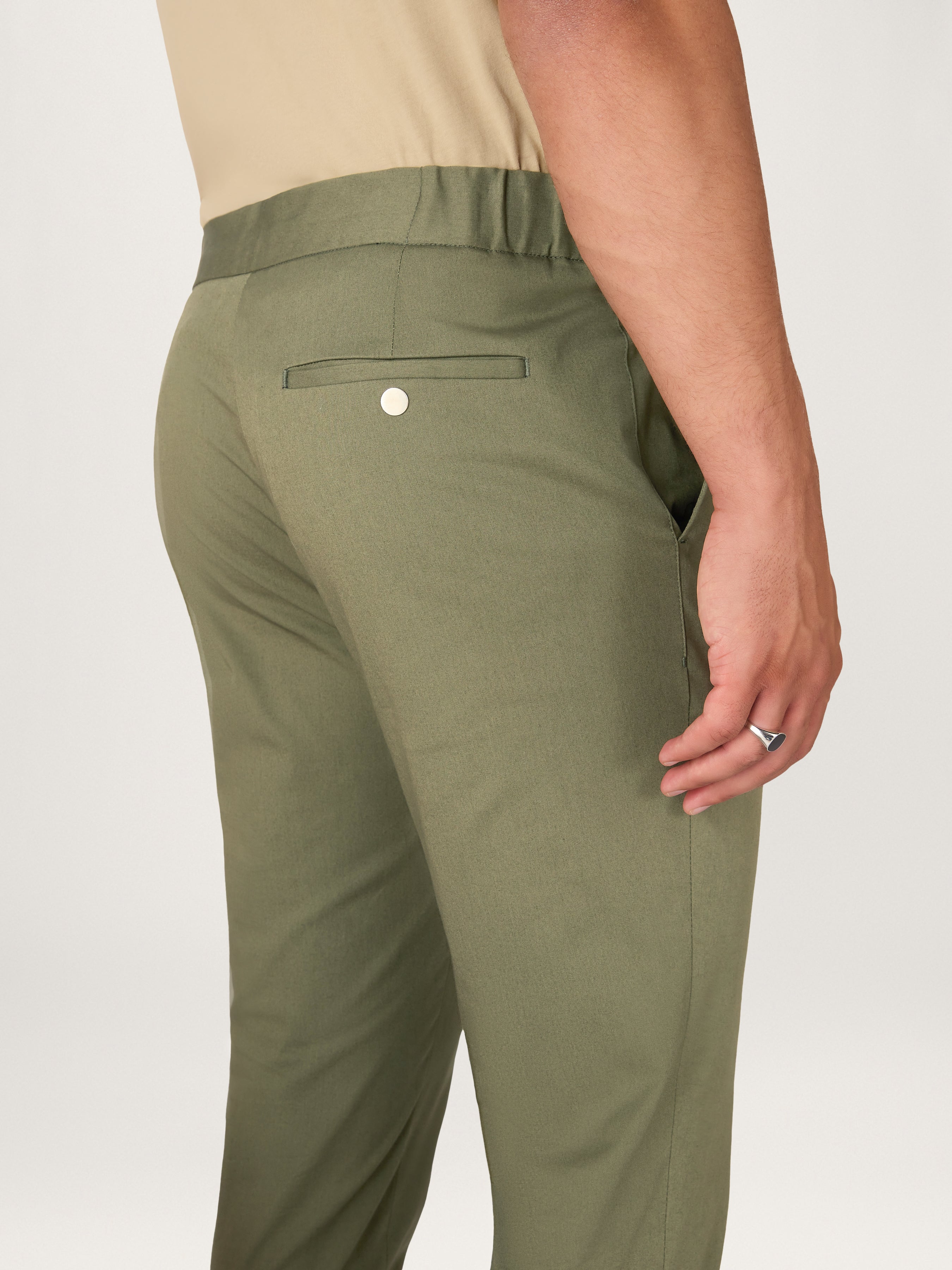 The 24 Trouser || Sage | Stretch Cotton - Image 4