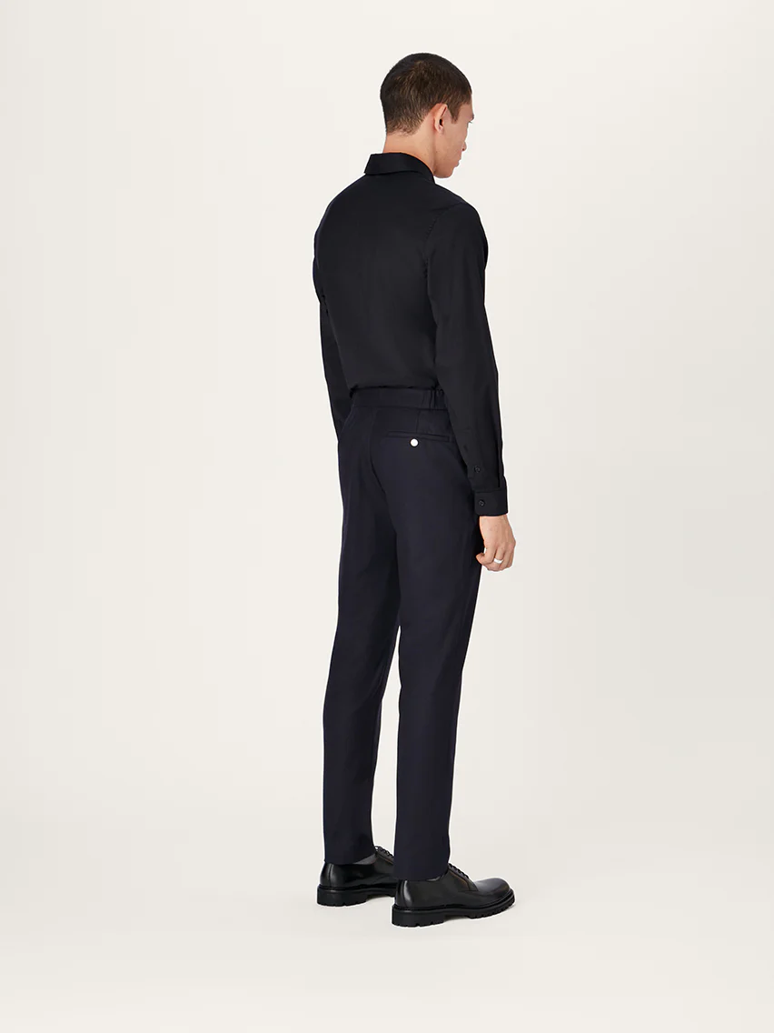 The 24 Trouser Wool || Navy | Wool Flannel - Image 3