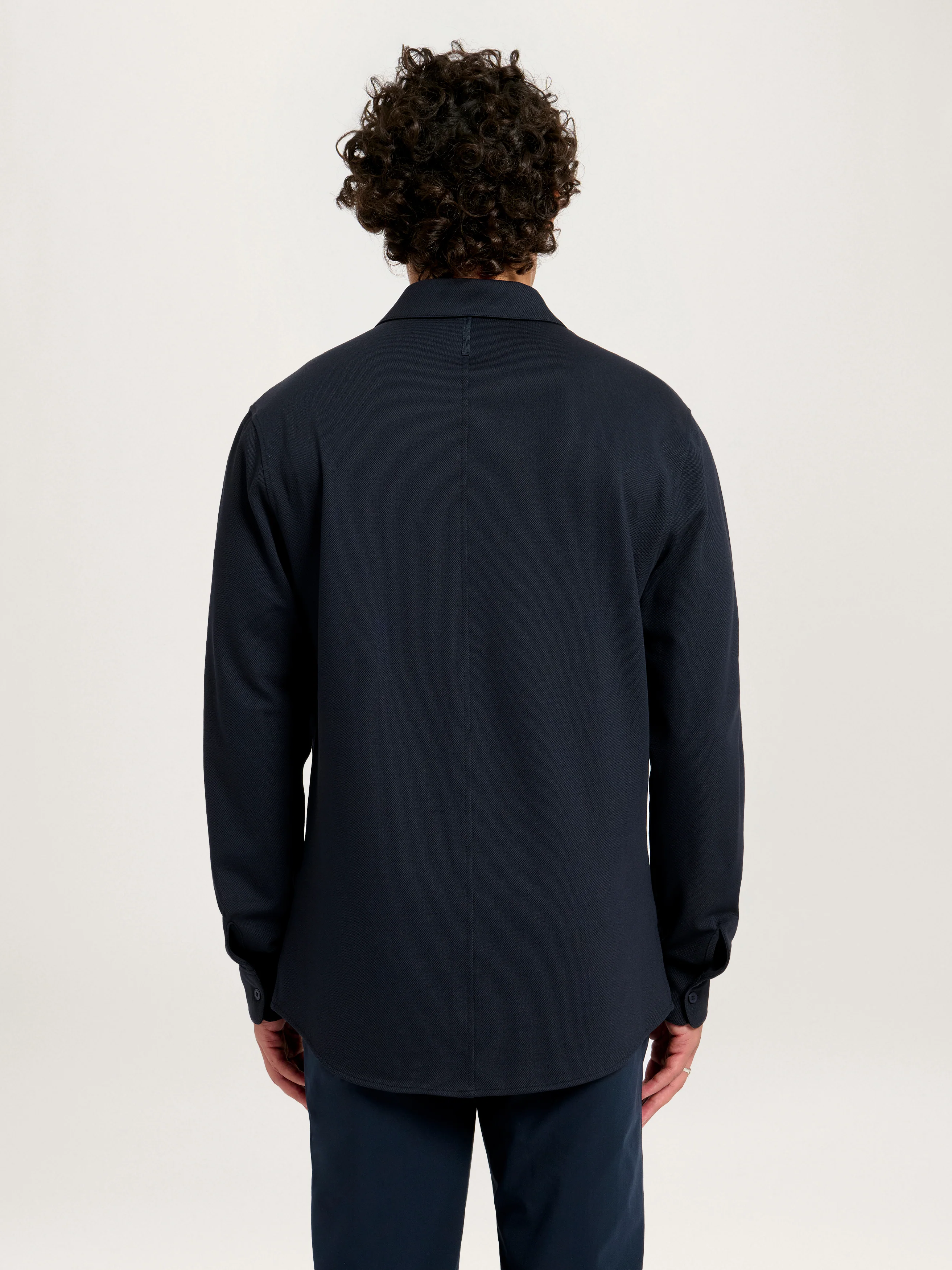 The 360° Mesh Shirt || Navy | Cotton Blend - Image 3