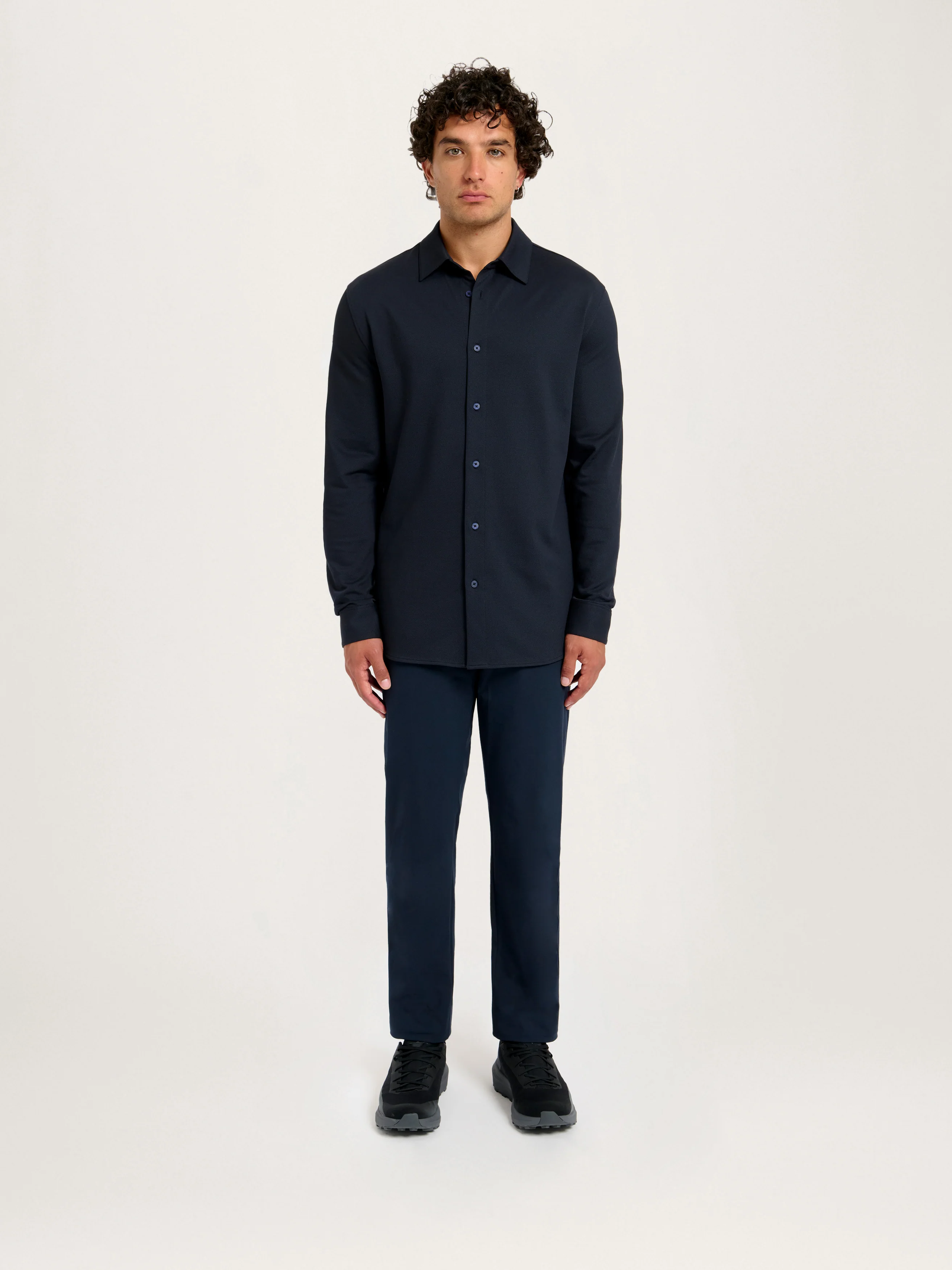 The 360° Mesh Shirt || Navy | Cotton Blend - Image 5