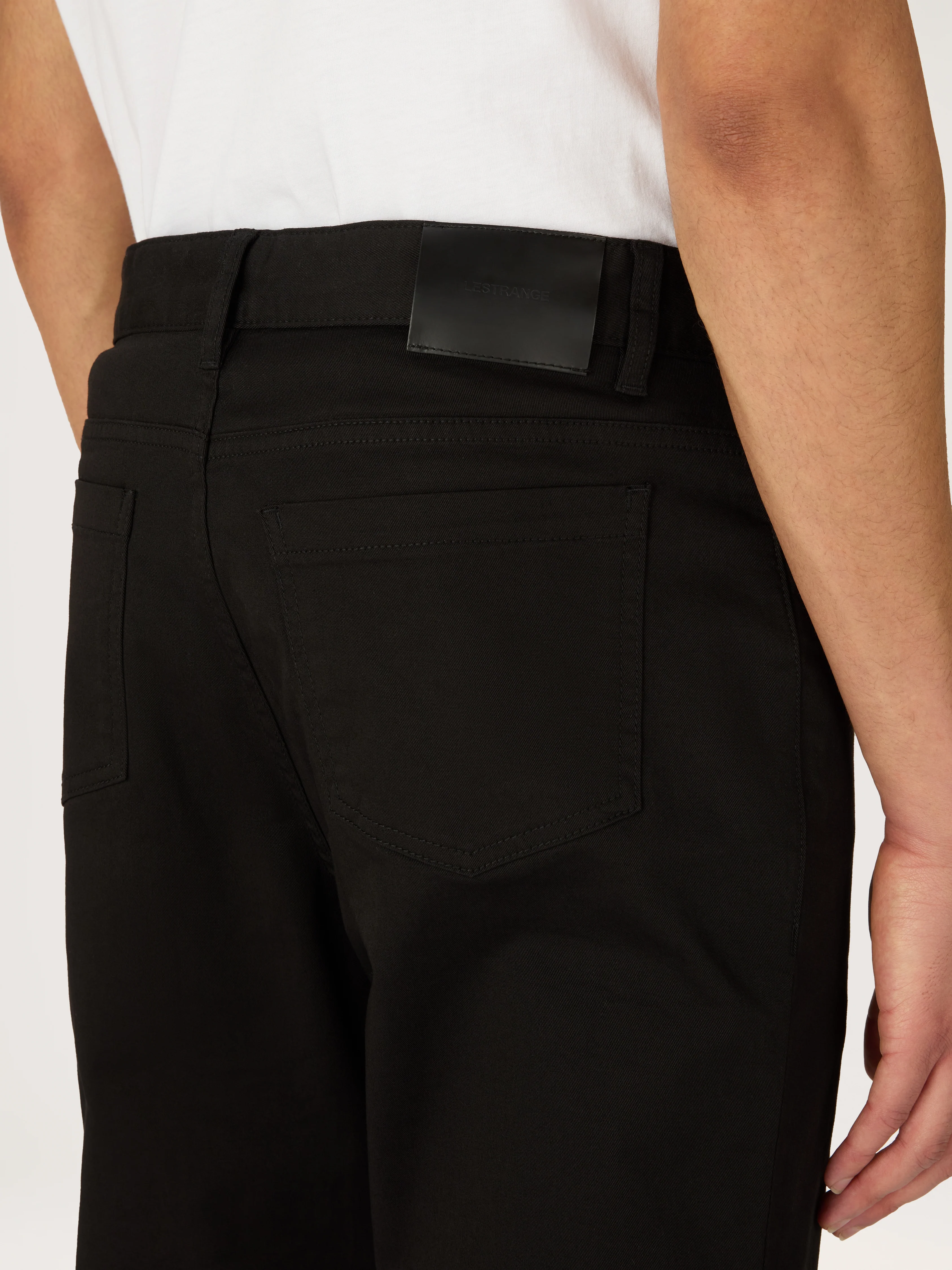 The Five Pocket Trouser || Black | Stretch Cotton - Image 4