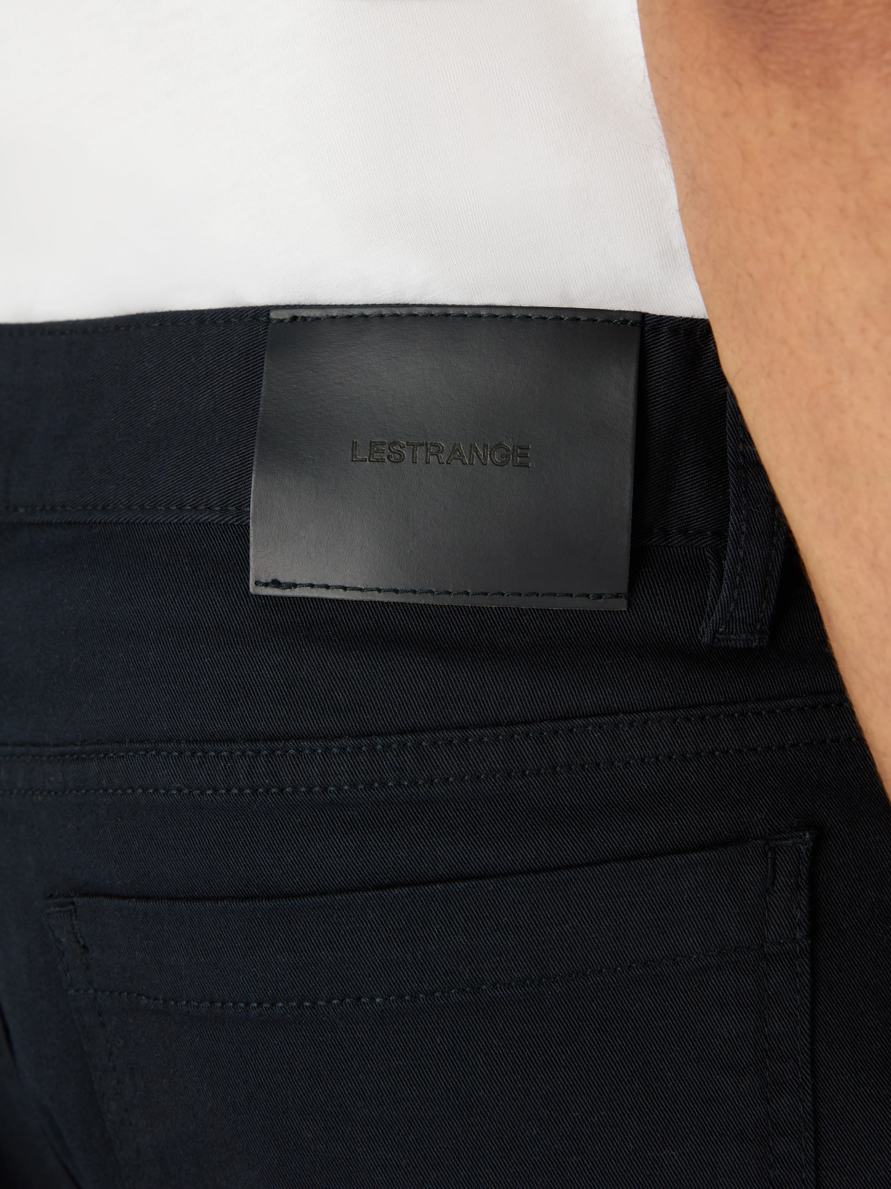 The Five Pocket Trouser || Navy | Stretch Cotton - Image 3