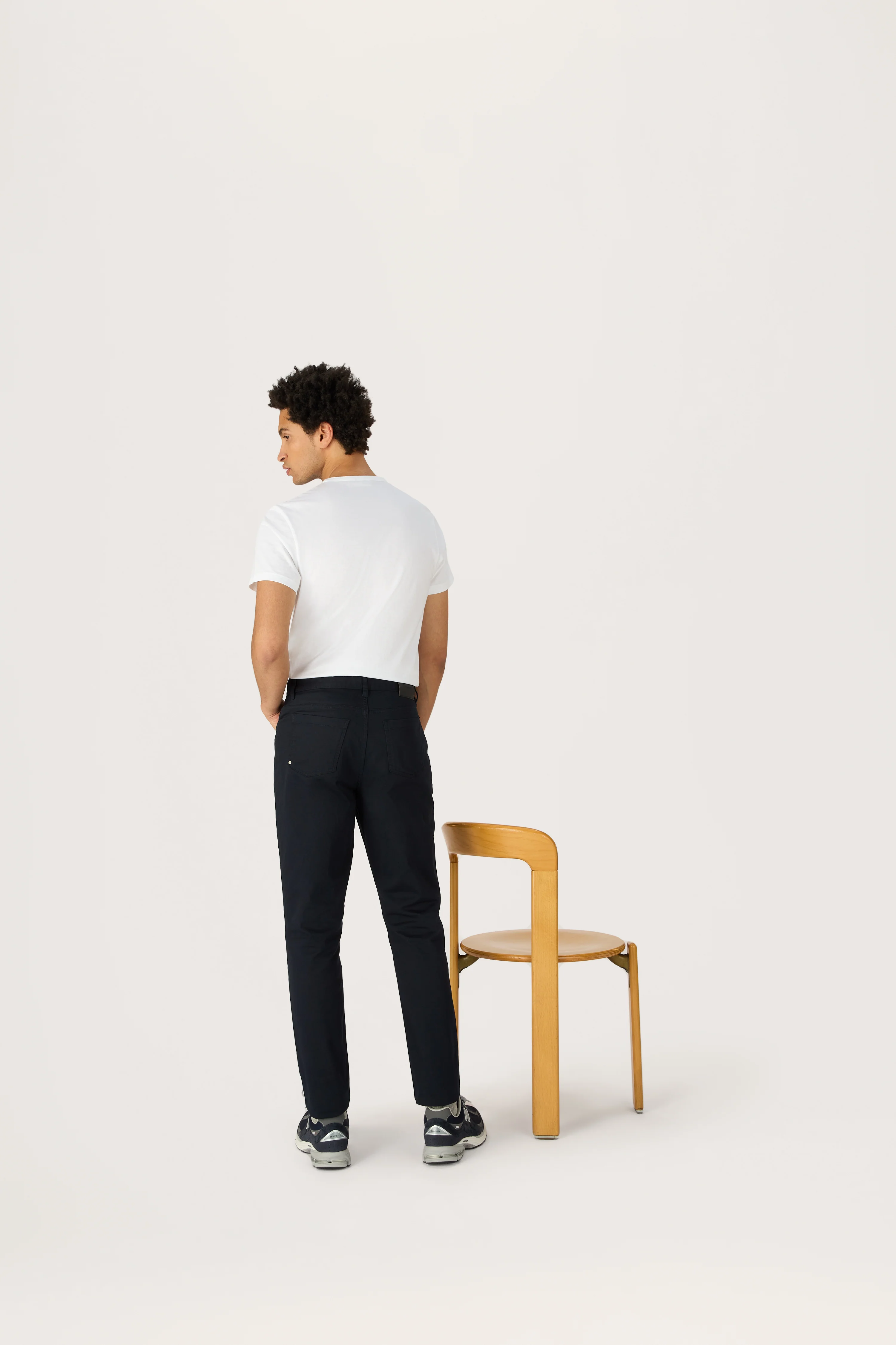 The Five Pocket Trouser || Navy | Stretch Cotton - Image 6