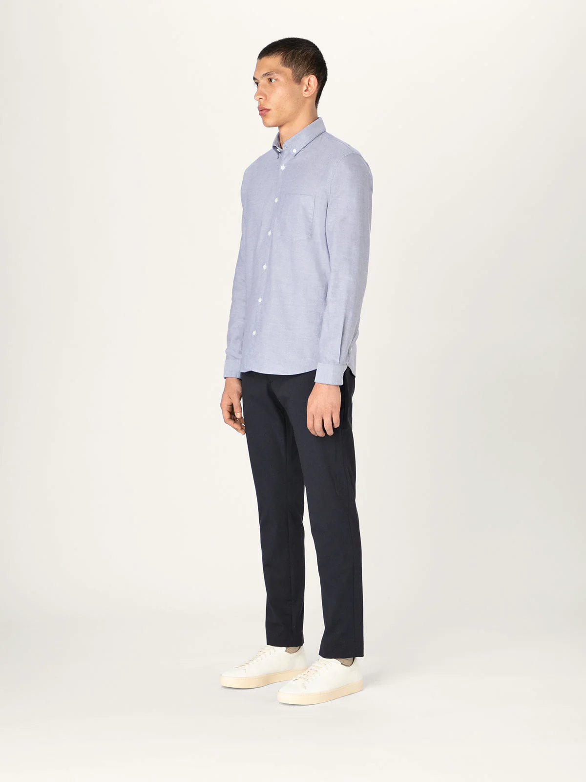 The All Day Oxford Shirt || Chambray | Stretch Cotton - Image 3