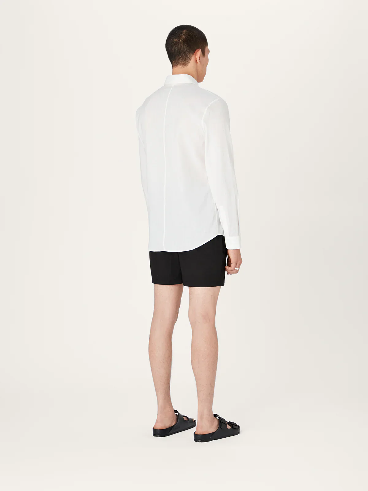 The All Day Shirt Linen Collared || White | Linen - Image 5