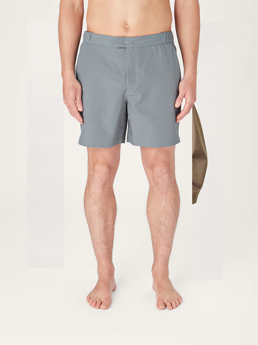 The Anywear Short 2.0 || Steel Blue | Recycled nylon without netting - Image 4