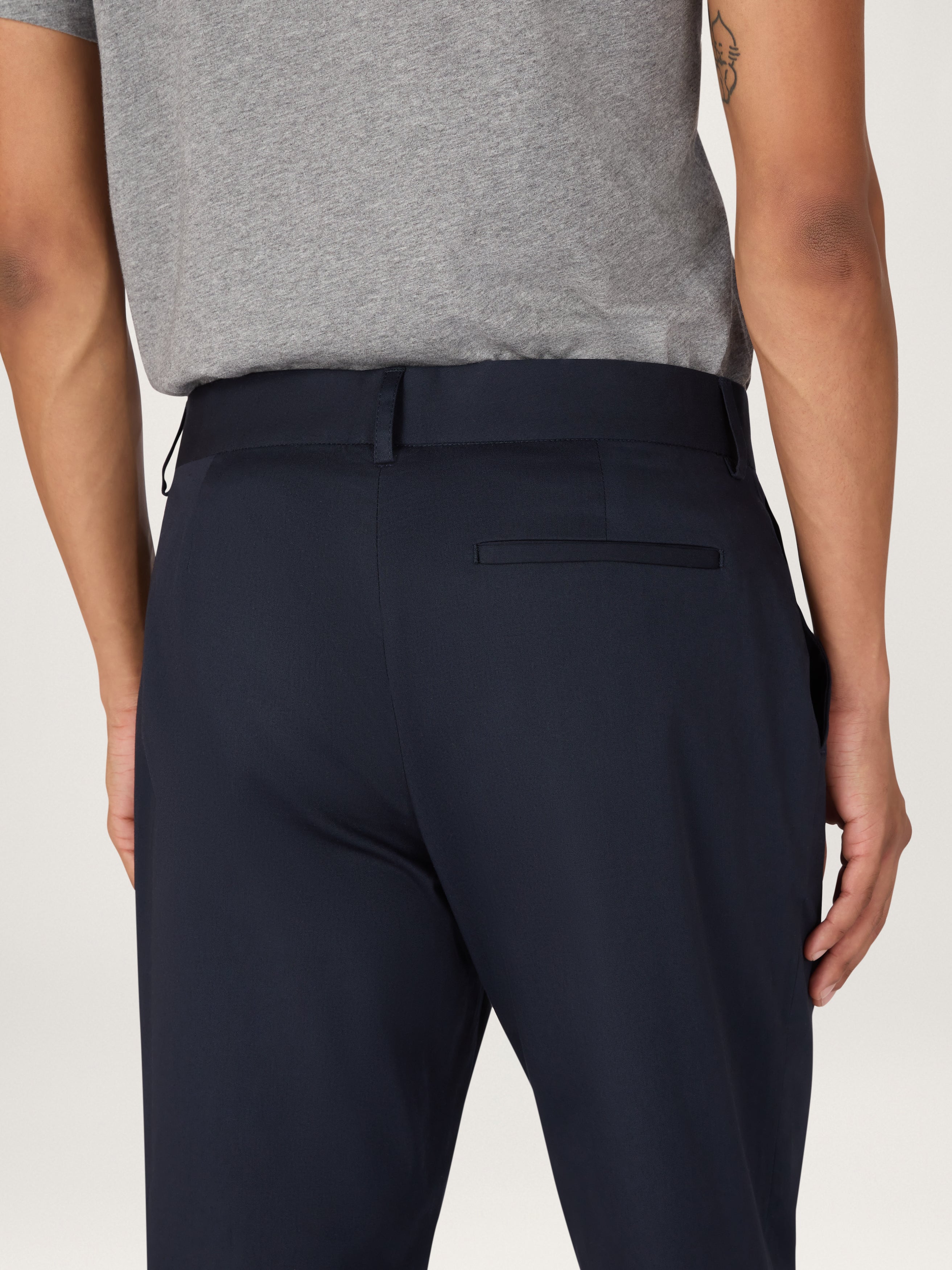 The Essential Chino || Navy | Stretch Cotton - Image 3