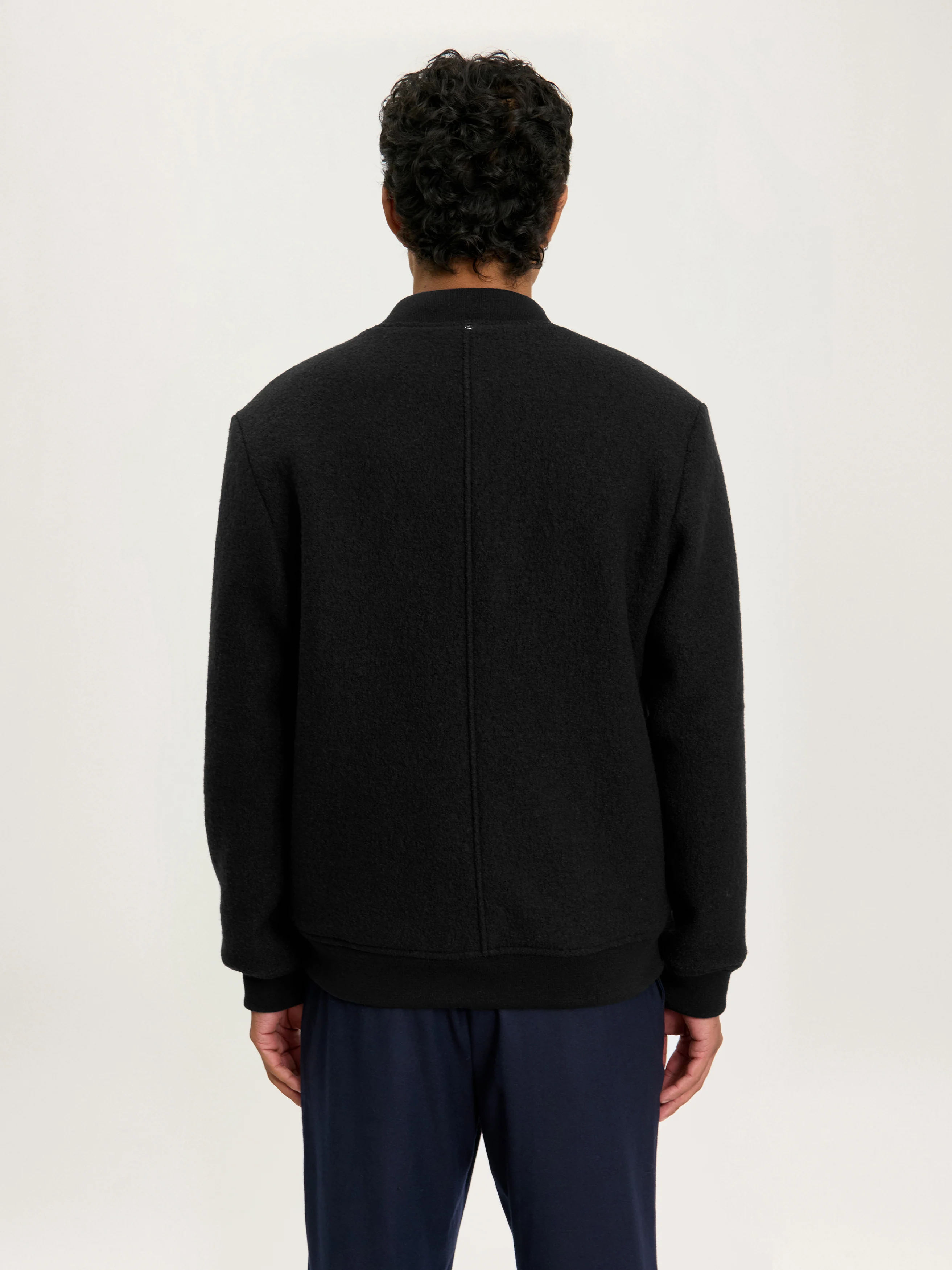 The Cloudwool Bomber Jacket || Black - Image 3