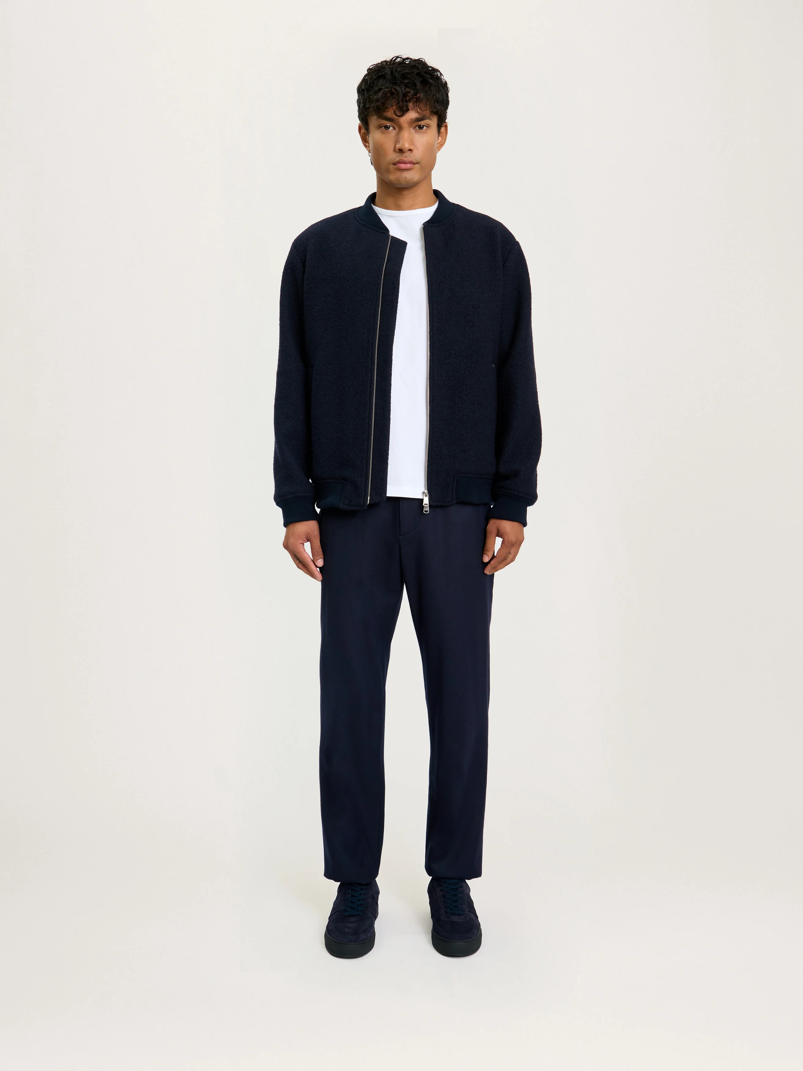 The Cloudwool Bomber Jacket || Navy - Image 3
