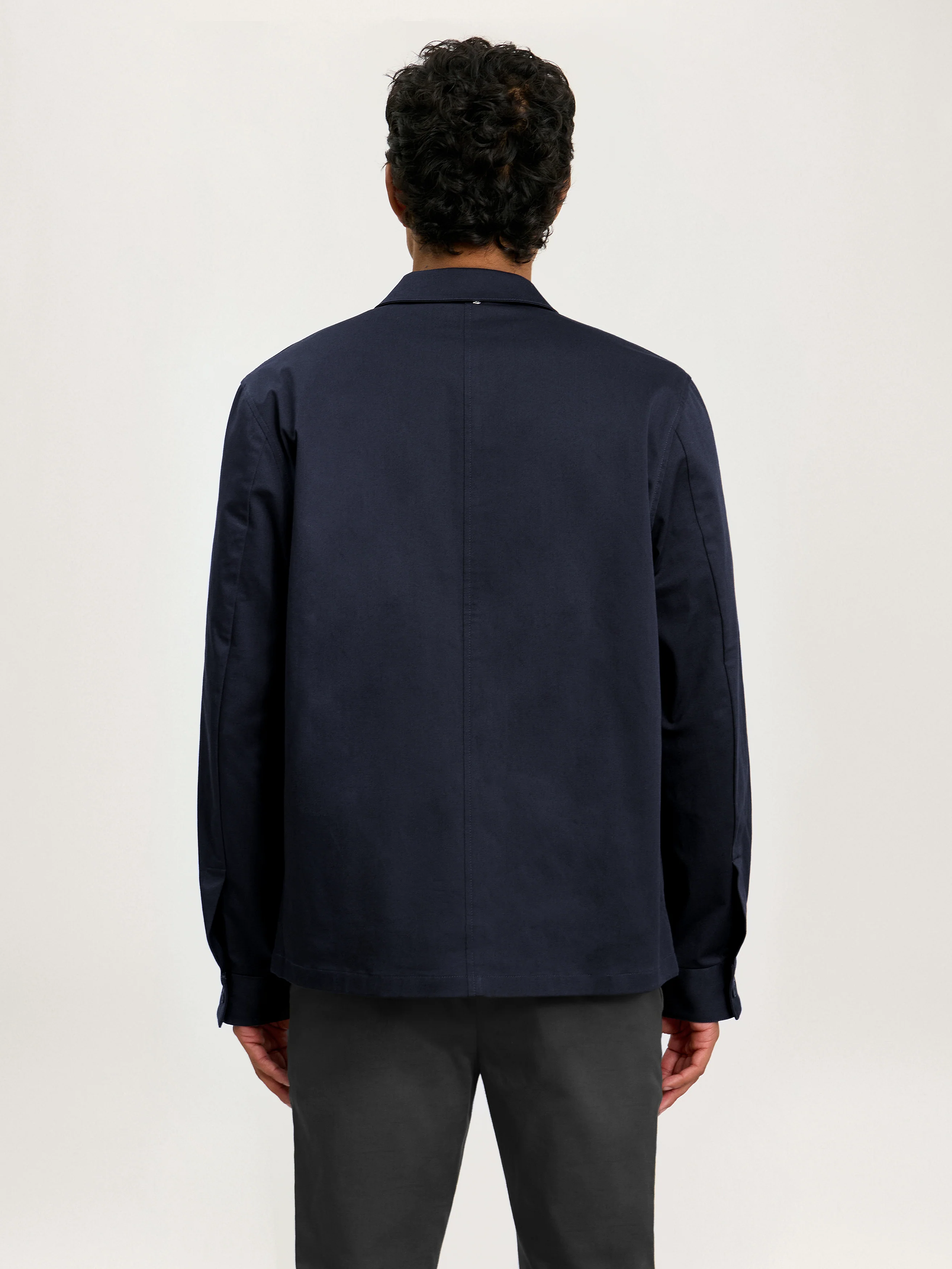 The Utility Jacket || Navy | Stretch Cotton - Image 4
