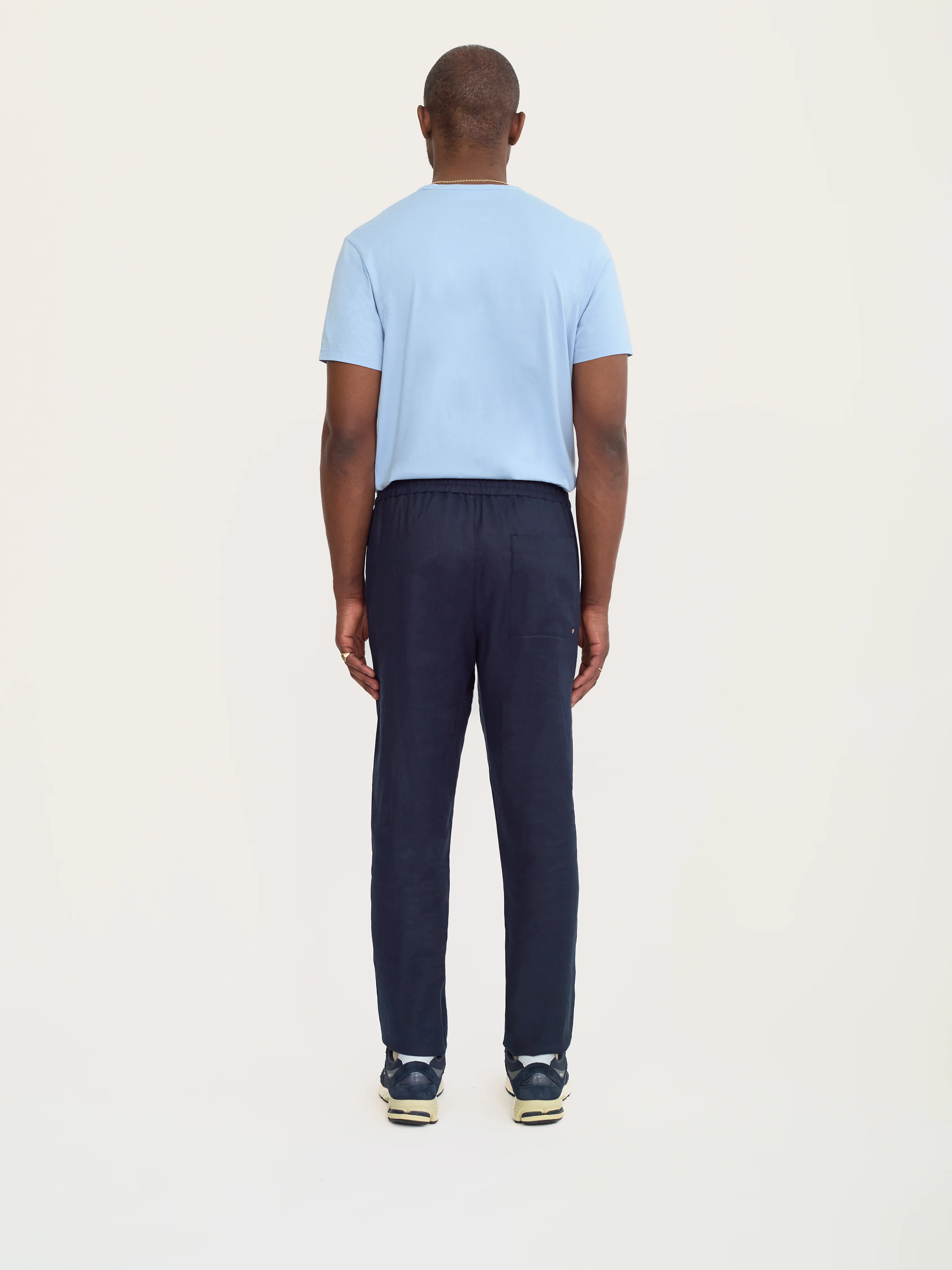 The Easy Trouser Linen || Navy | Linen - Image 4