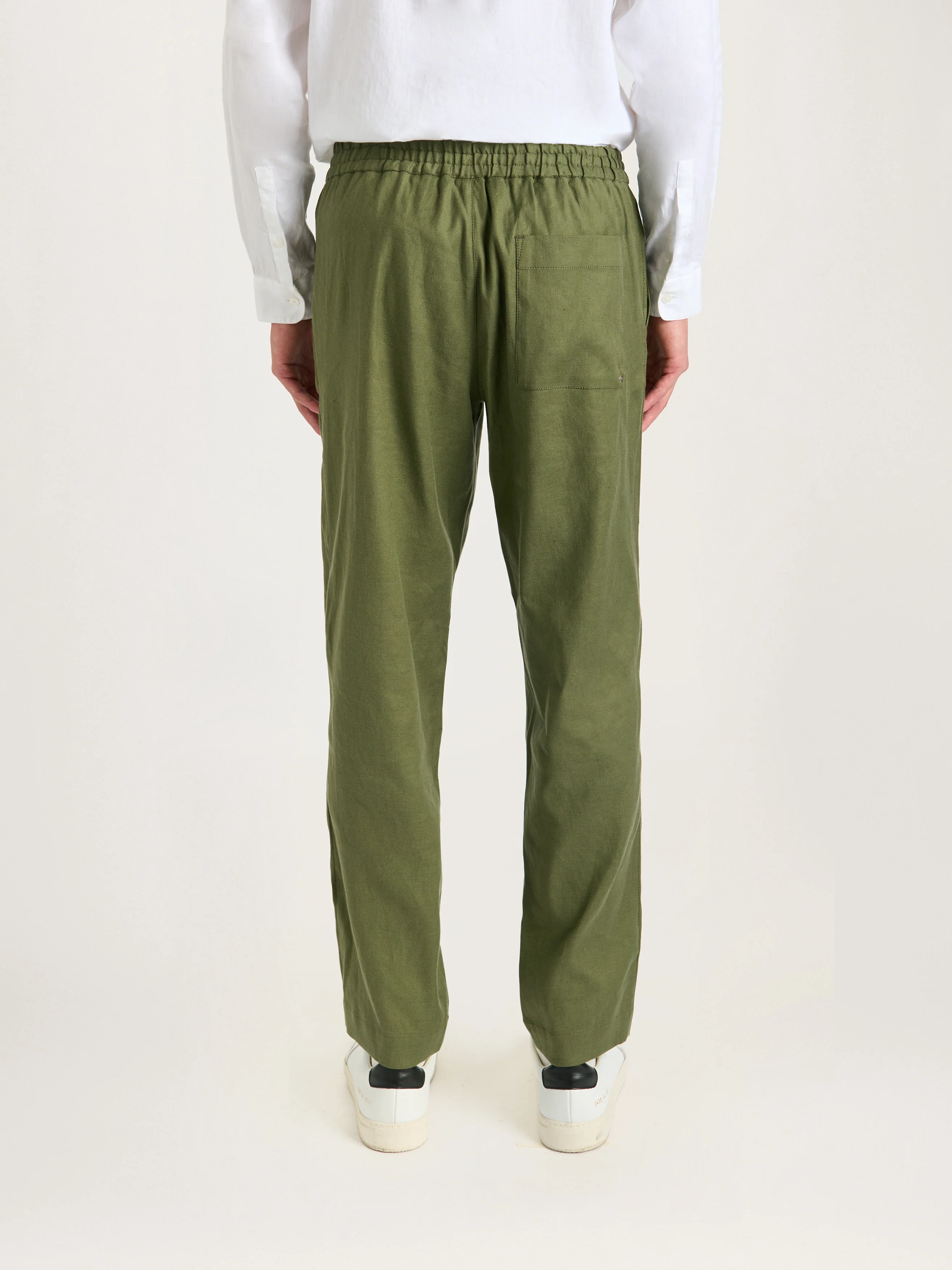 The Easy Trouser Linen || Olive | Linen - Image 4