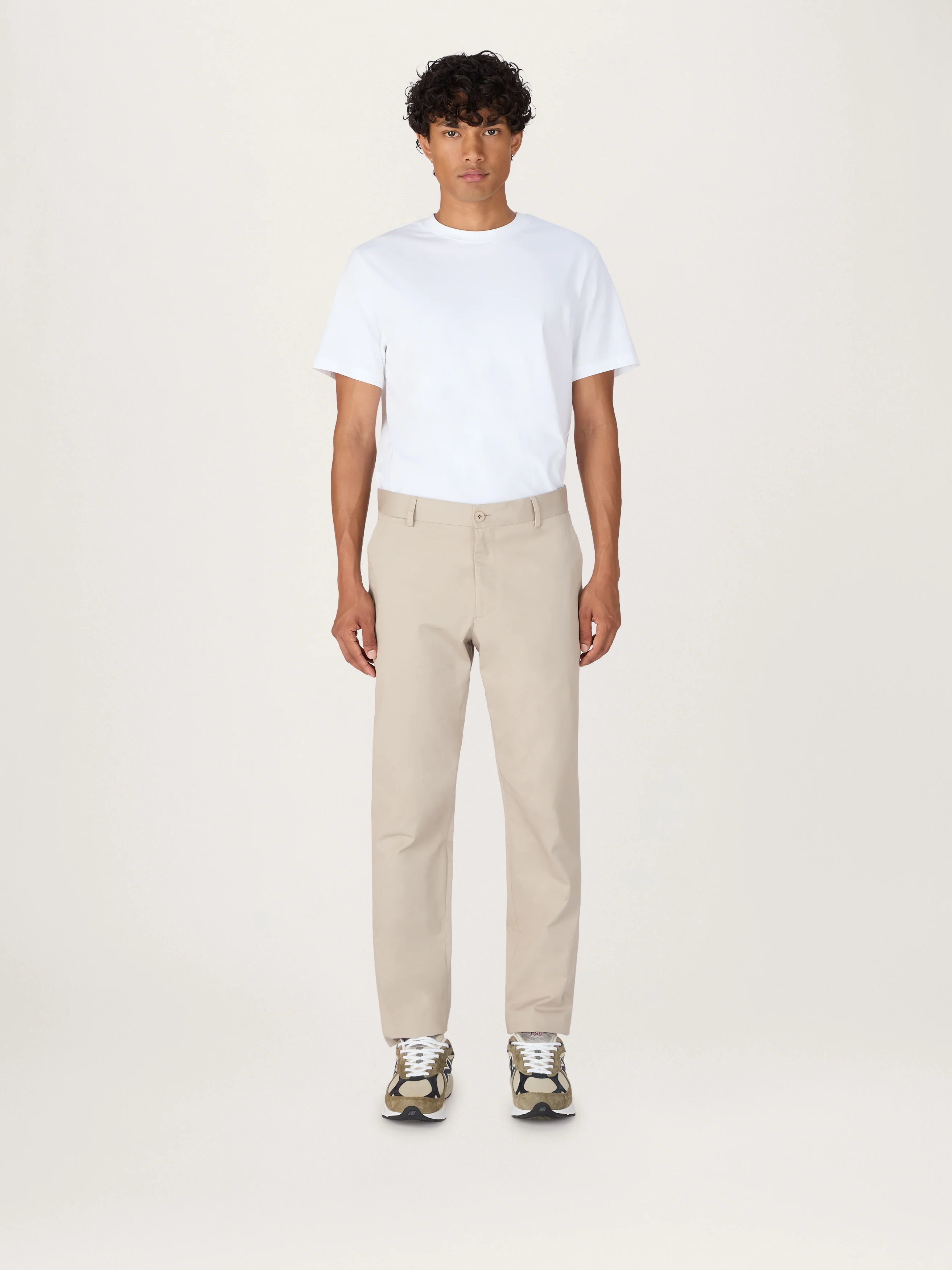 The Essential Chino || Beige | Stretch Cotton - Image 3