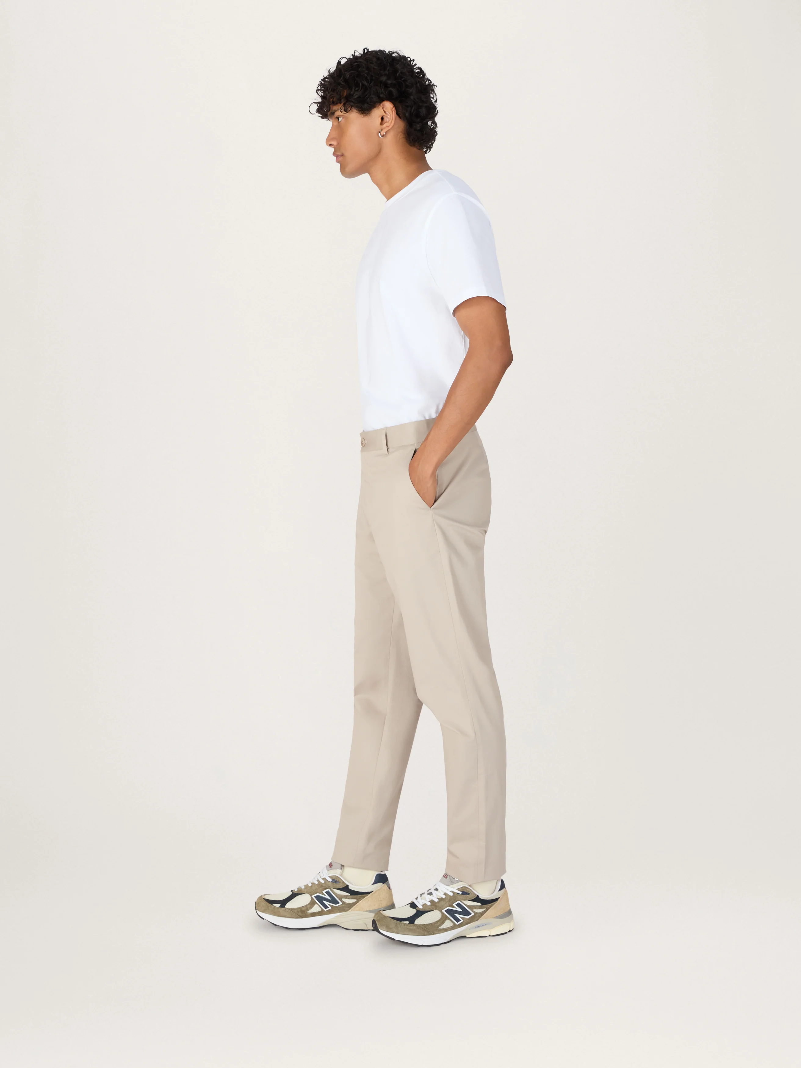 The Essential Chino || Beige | Stretch Cotton - Image 5