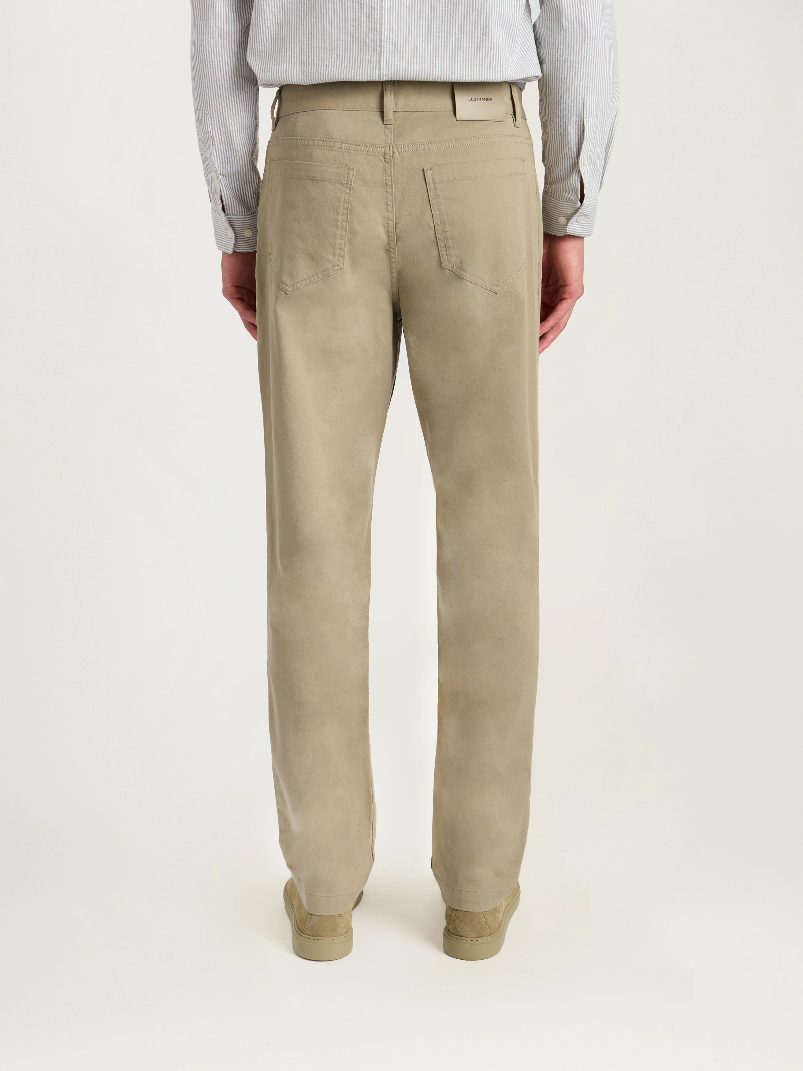 The Five Pocket Trouser || Dark Beige | Stretch Cotton - Image 3