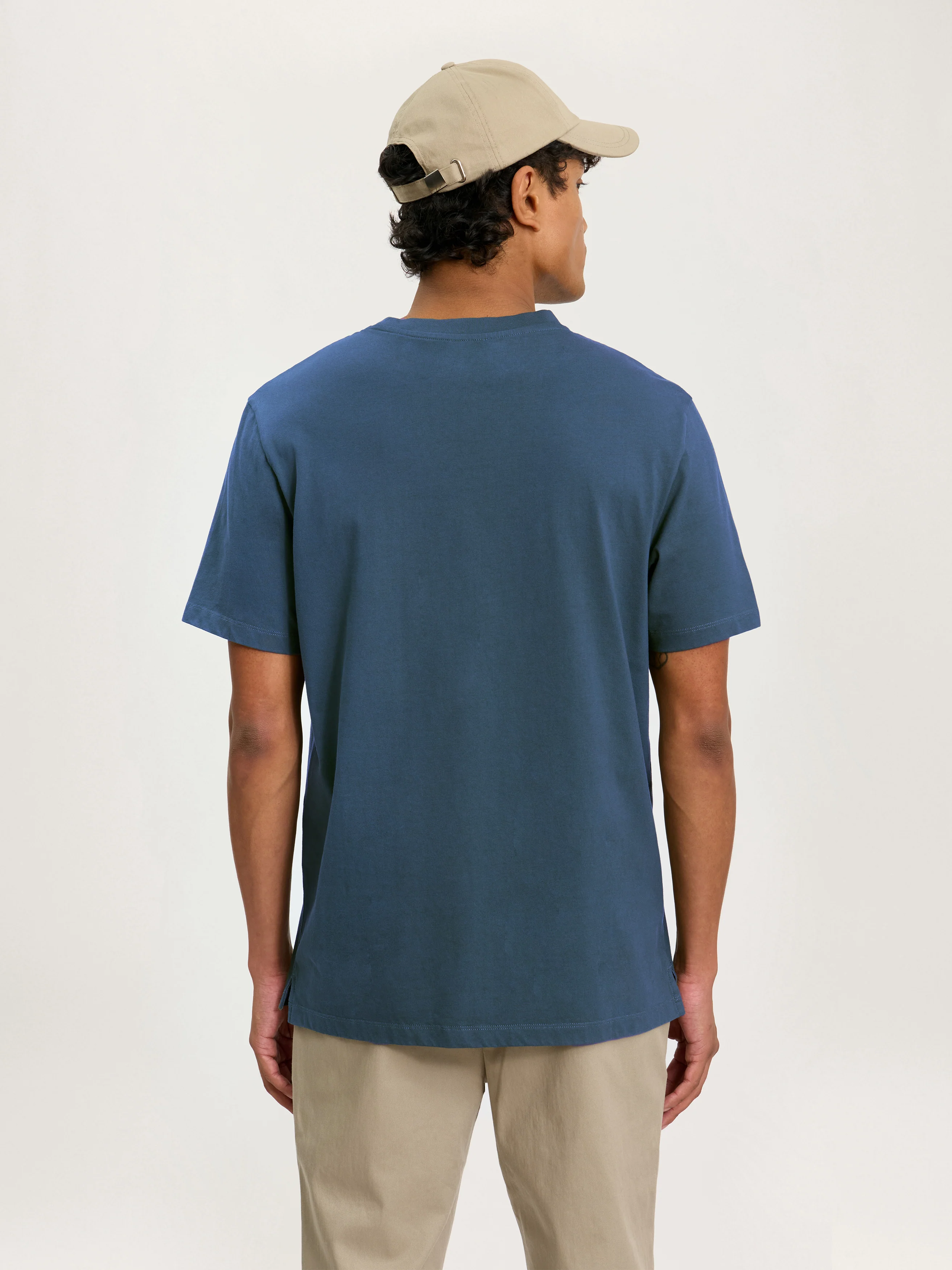 The Heavyweight Tee || Petrol Blue | Organic Cotton - Image 4