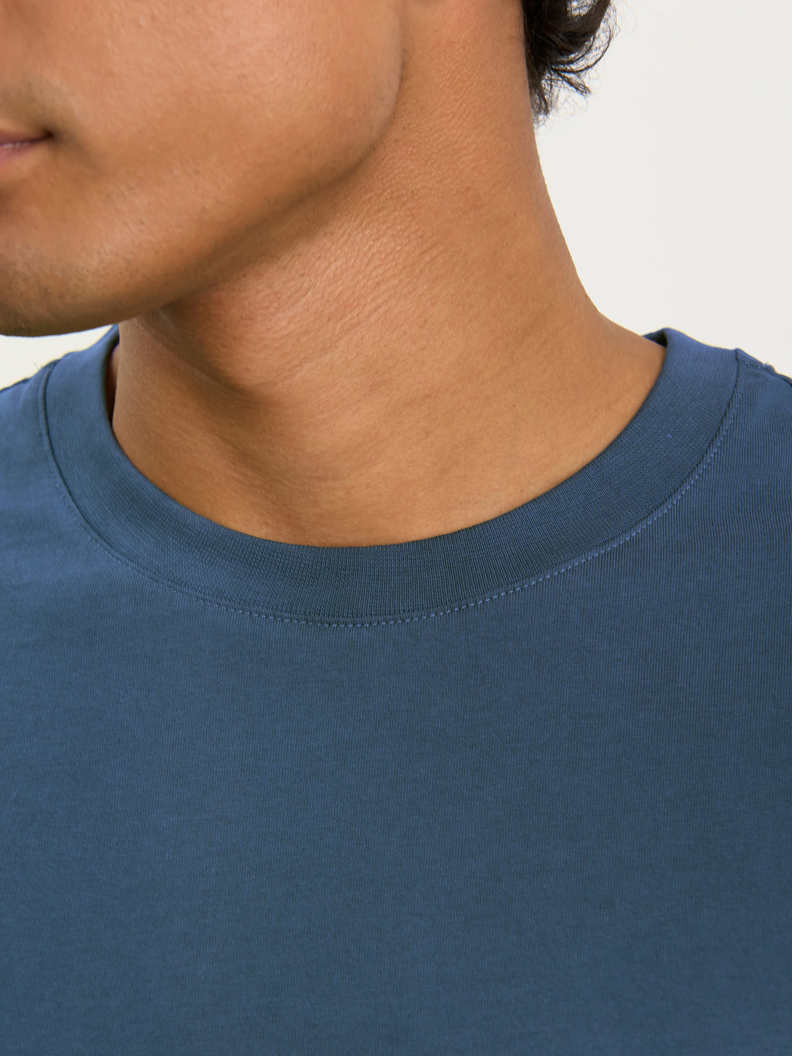 The Heavyweight Tee || Petrol Blue | Organic Cotton - Image 6