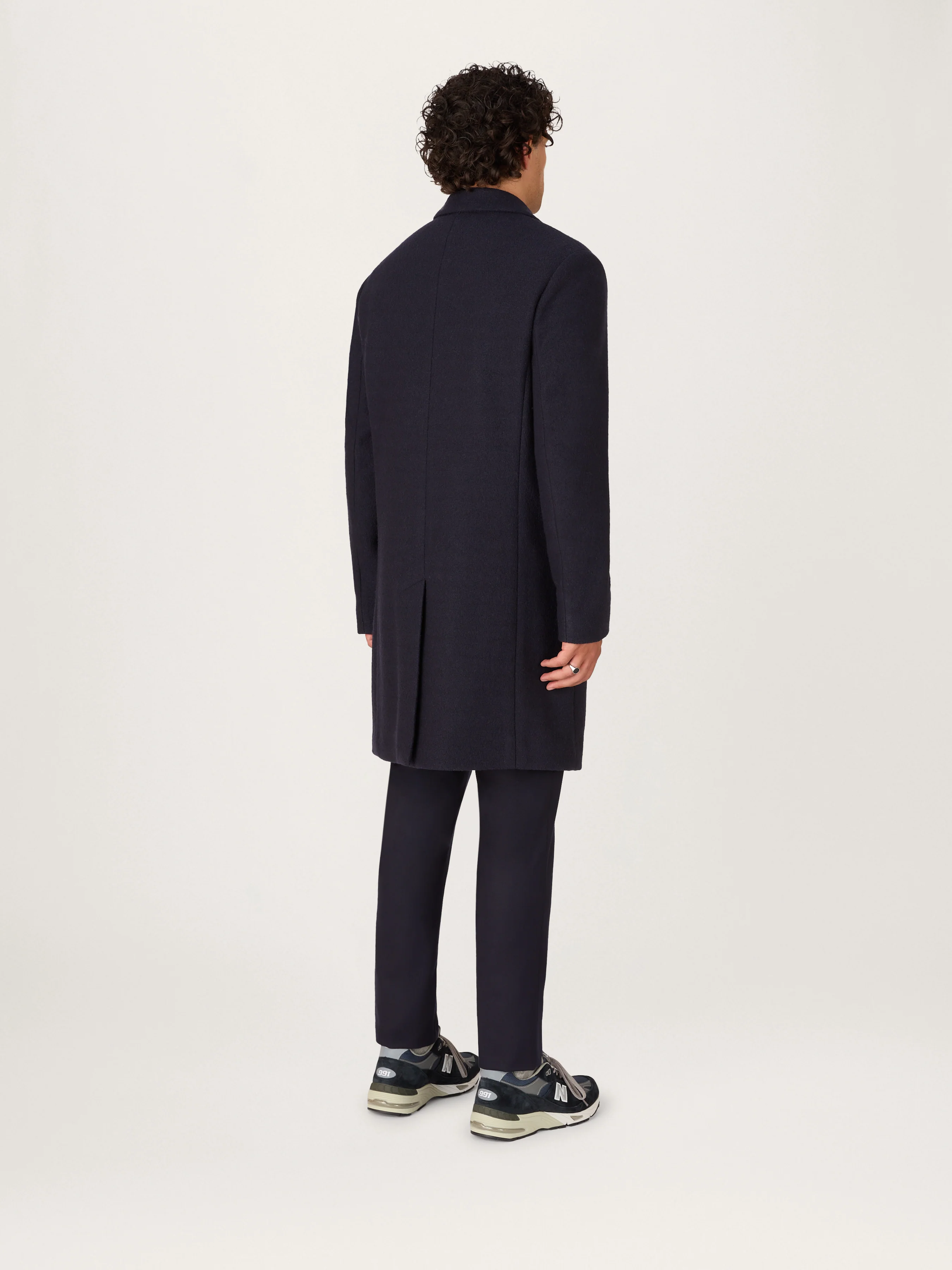 The Jersey Wool Coat || Navy | LESTRANGE - Image 5