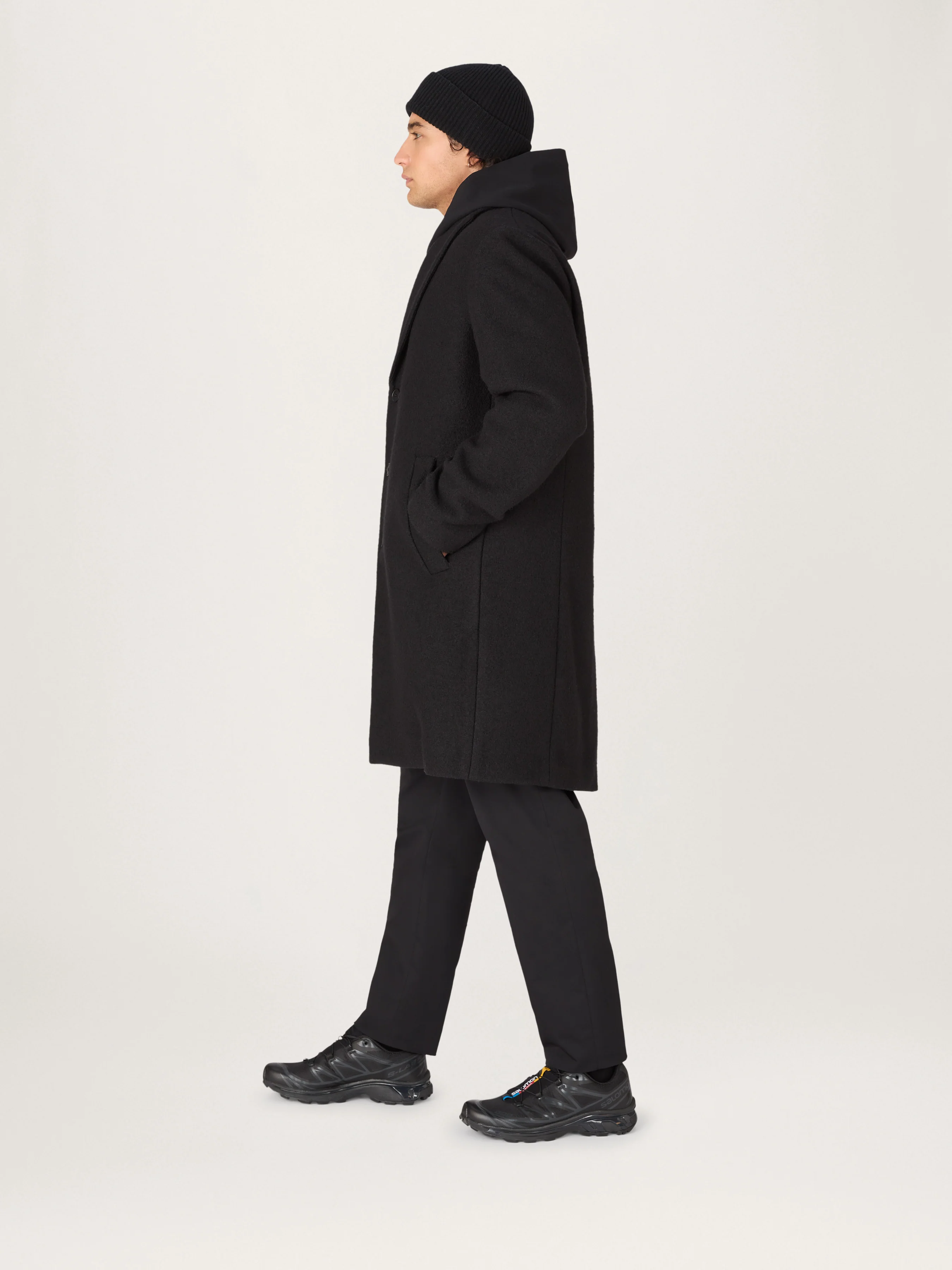 The Jersey Wool Coat || Black | LESTRANGE - Image 4