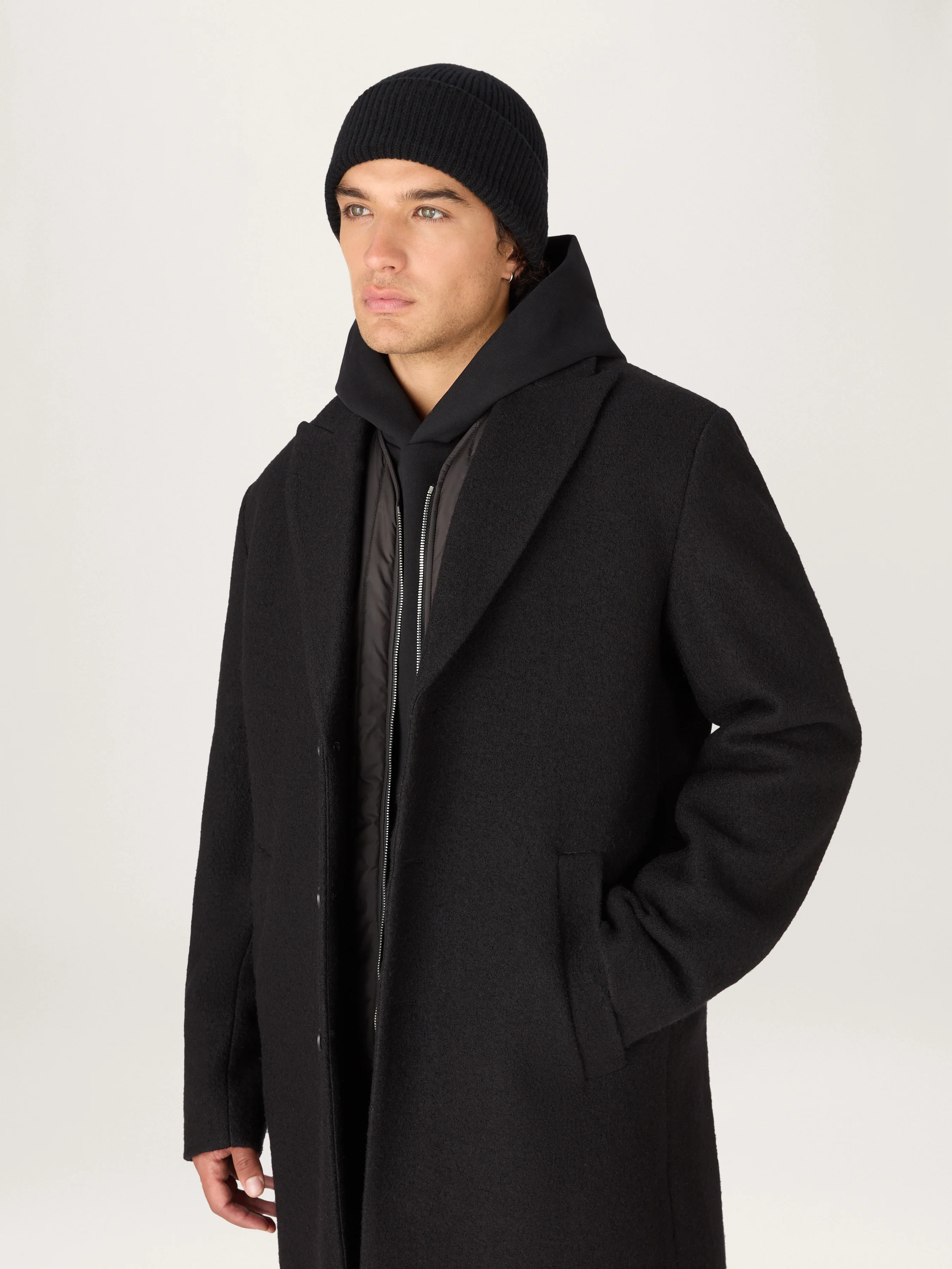 The Jersey Wool Coat || Black | LESTRANGE - Image 6