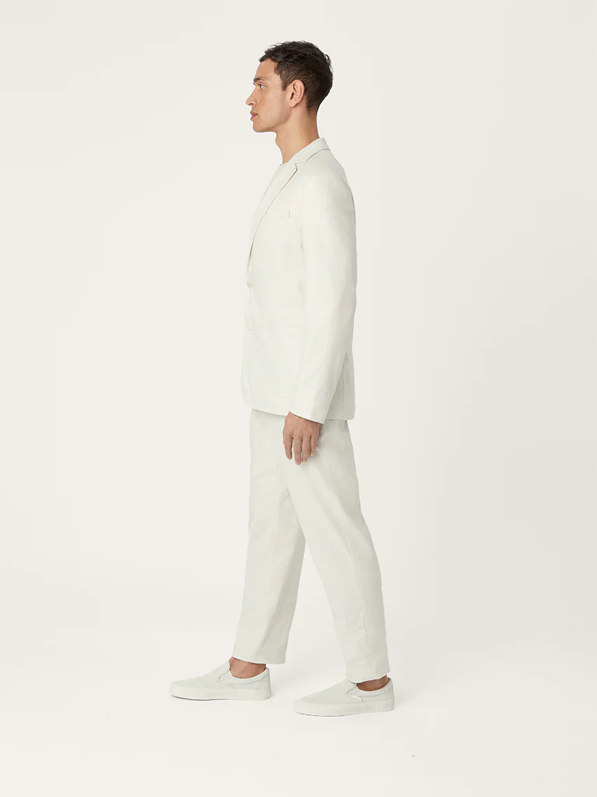 The Linen 24 Blazer || Ivory | Linen - Image 3