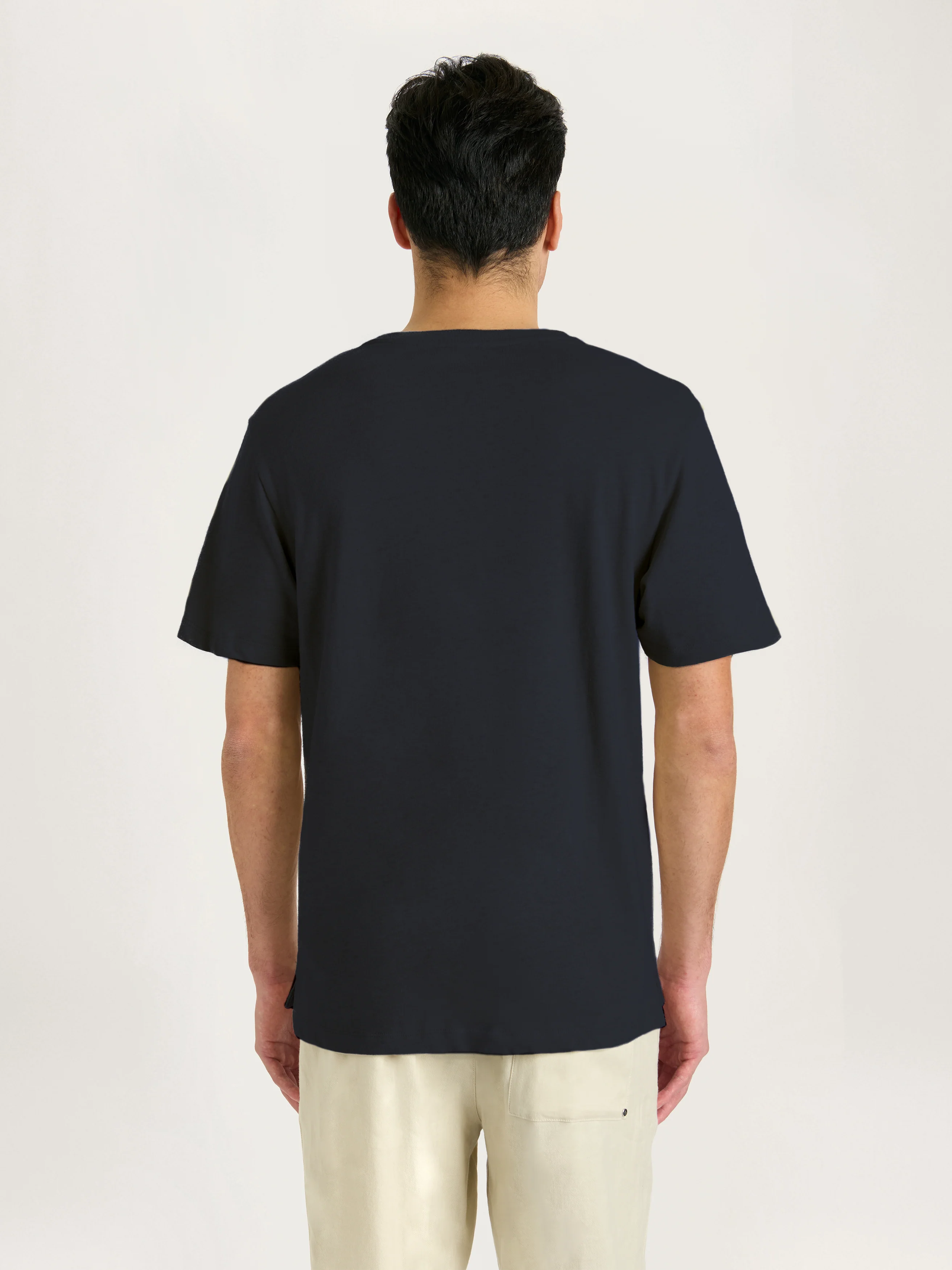 The Linen Tee || Navy | Linen - Image 4