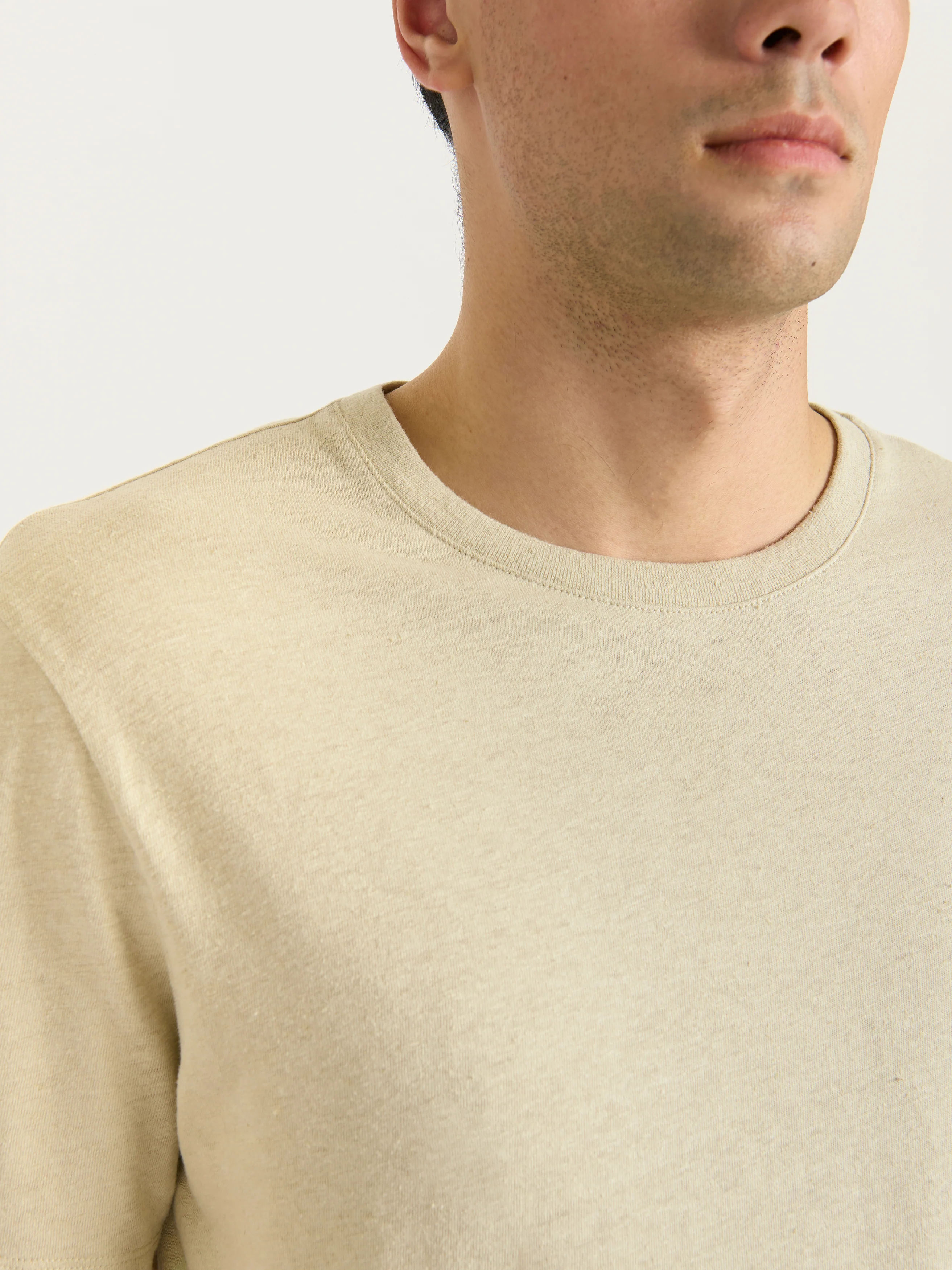 The Linen Tee || Parchment | Linen - Image 3