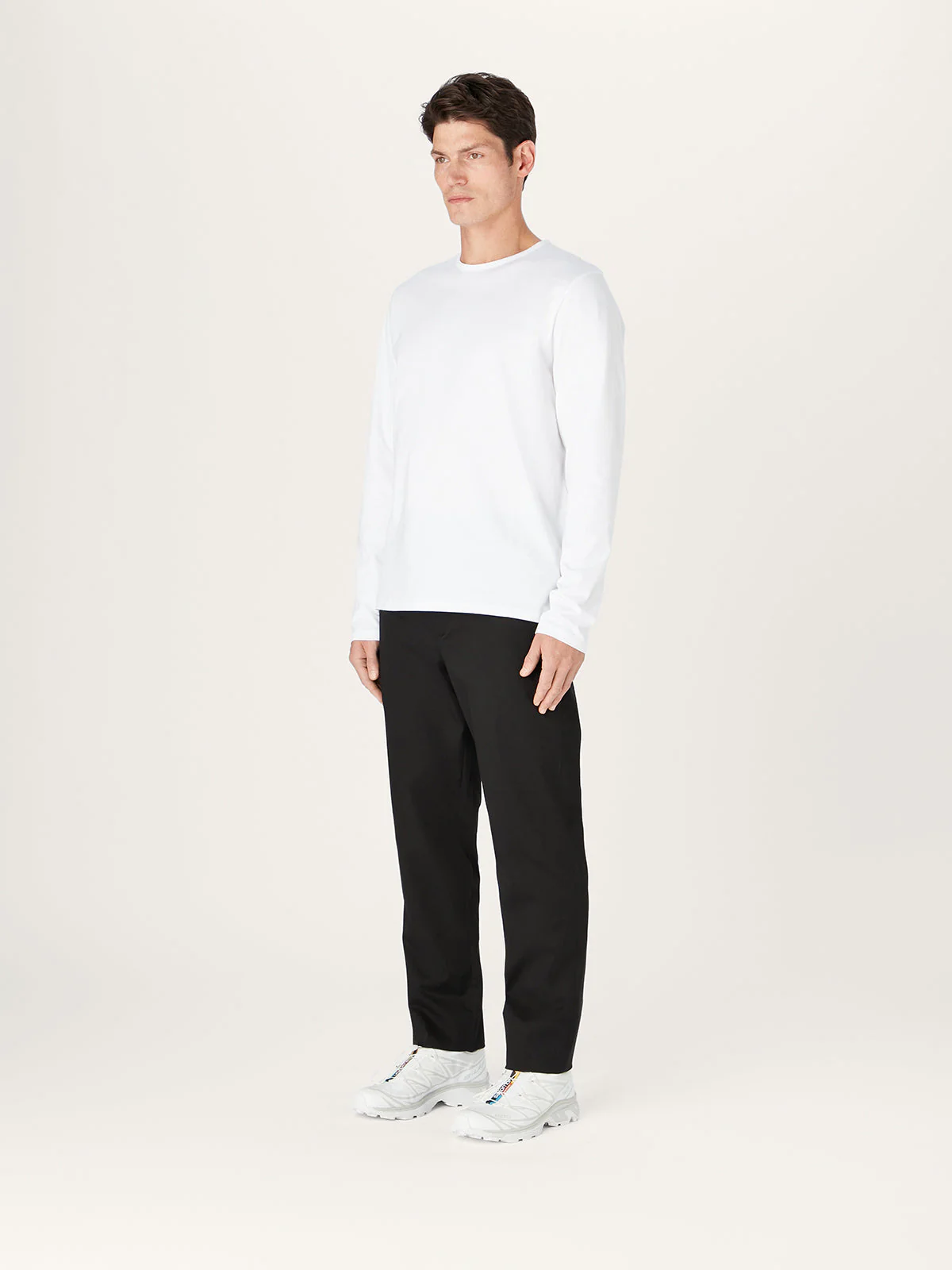 The Long Sleeve Tee || White | Organic Cotton - Image 3
