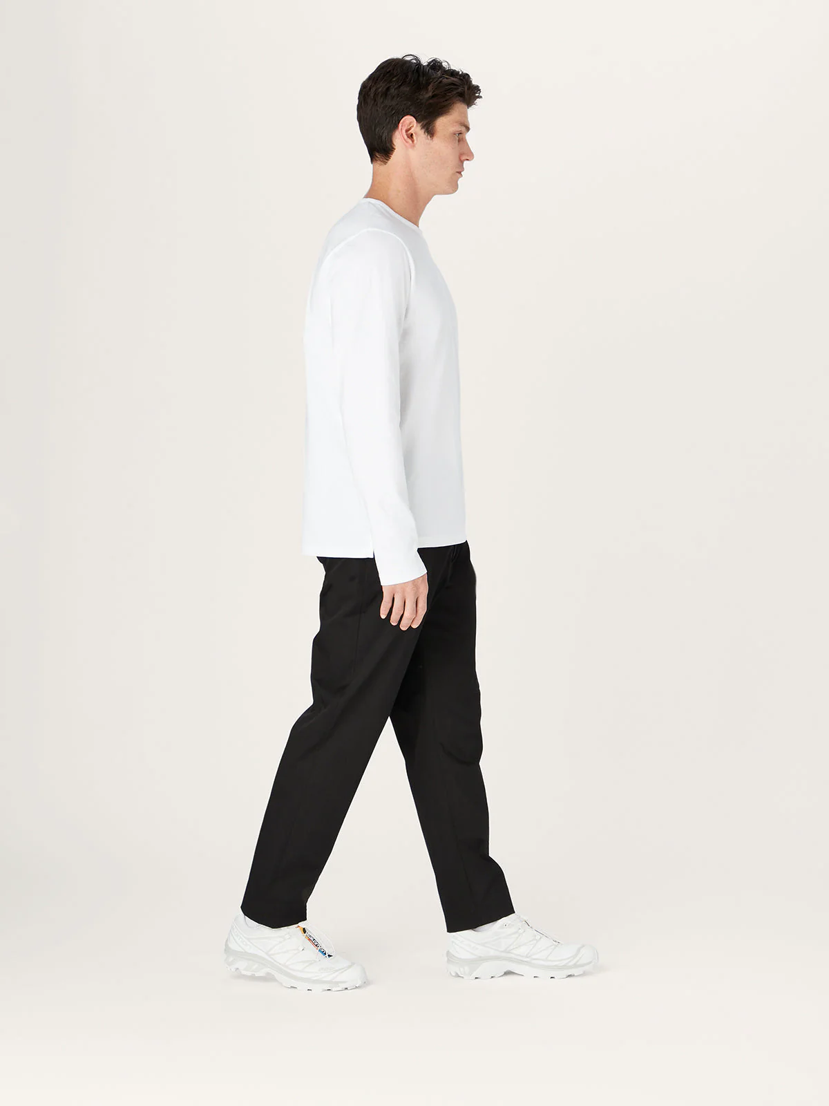 The Long Sleeve Tee || White | Organic Cotton - Image 4