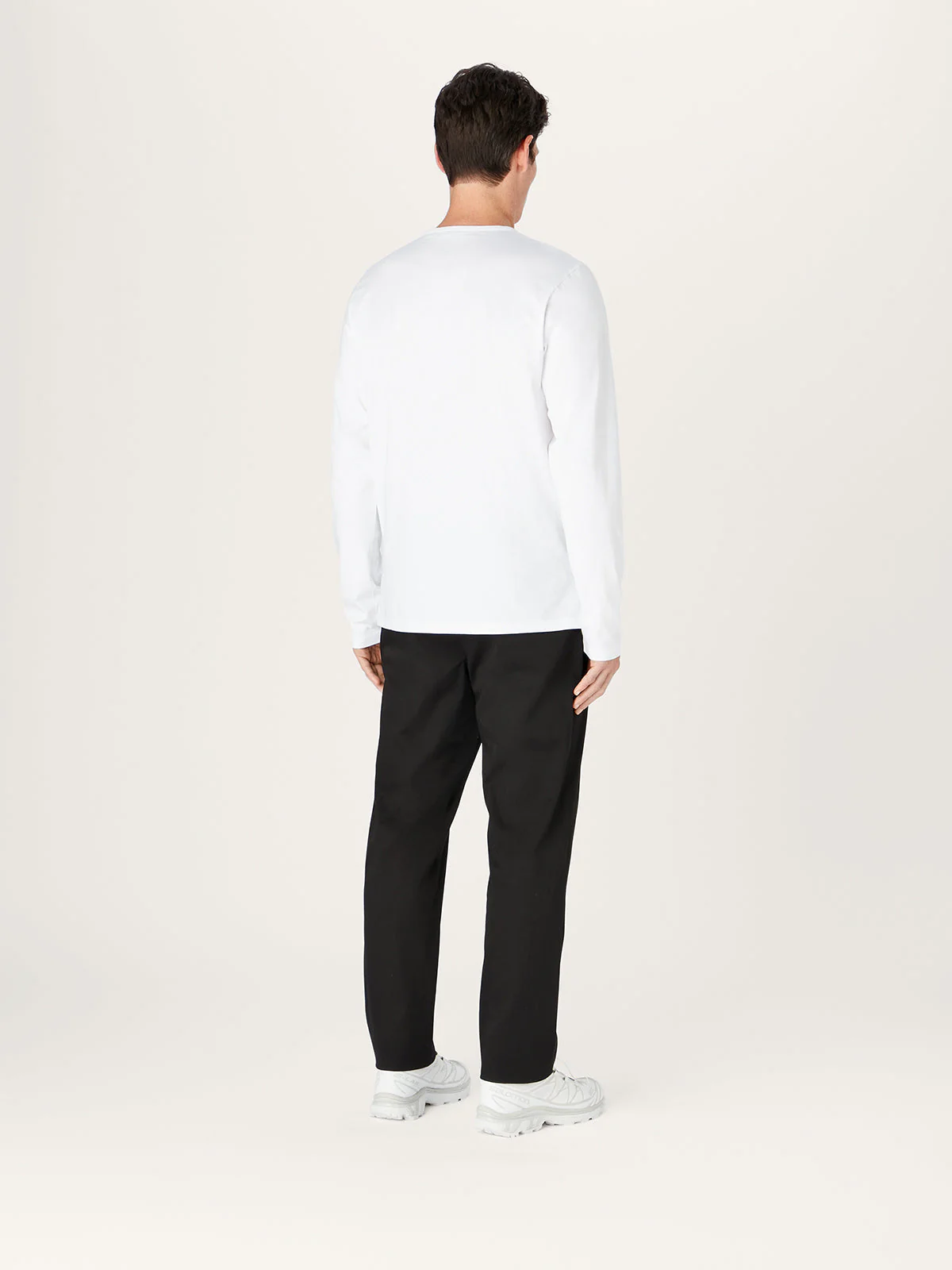 The Long Sleeve Tee || White | Organic Cotton - Image 5