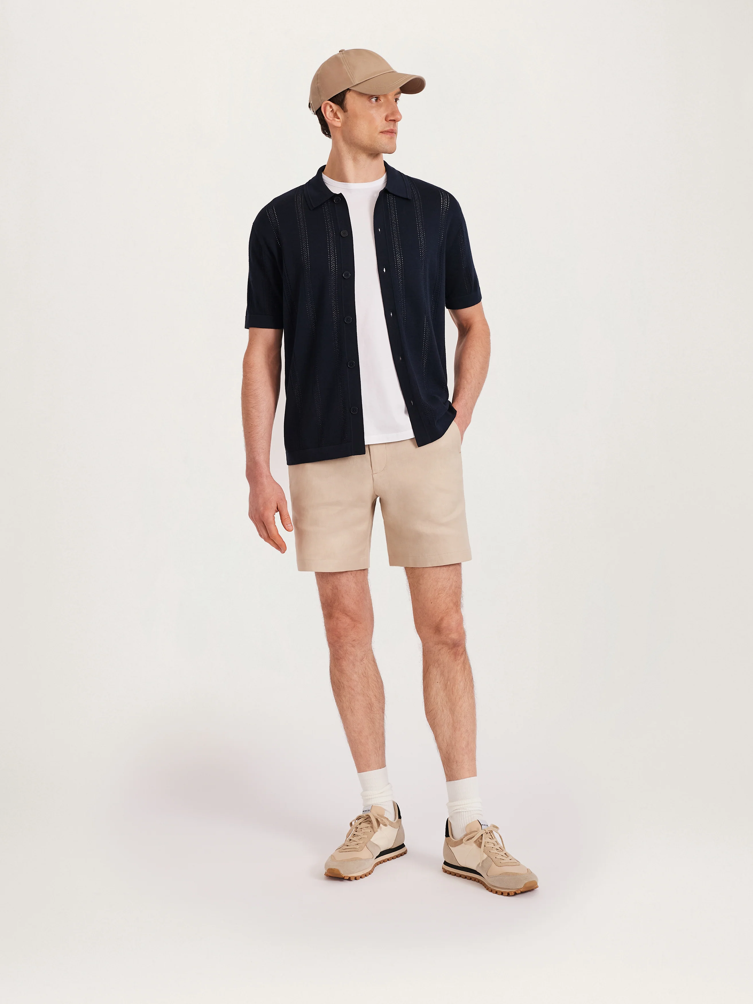 The Pointelle Knit Shirt || Navy | Organic Cotton - Image 5