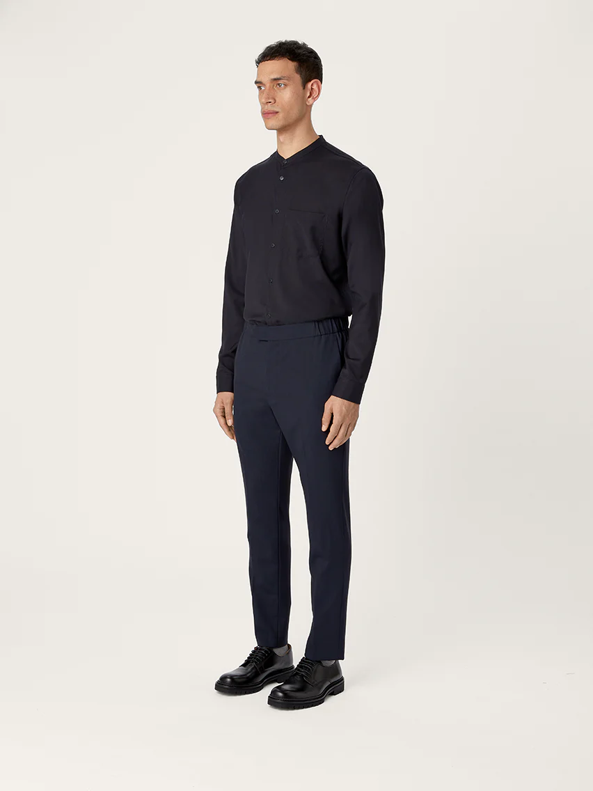 The Tropical Wool 24 Trouser || Navy | Tropical Wool - Image 3