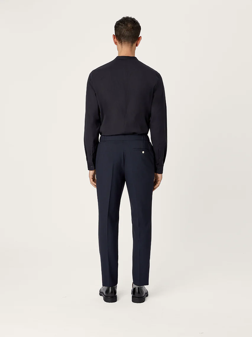 The Tropical Wool 24 Trouser || Navy | Tropical Wool - Image 5