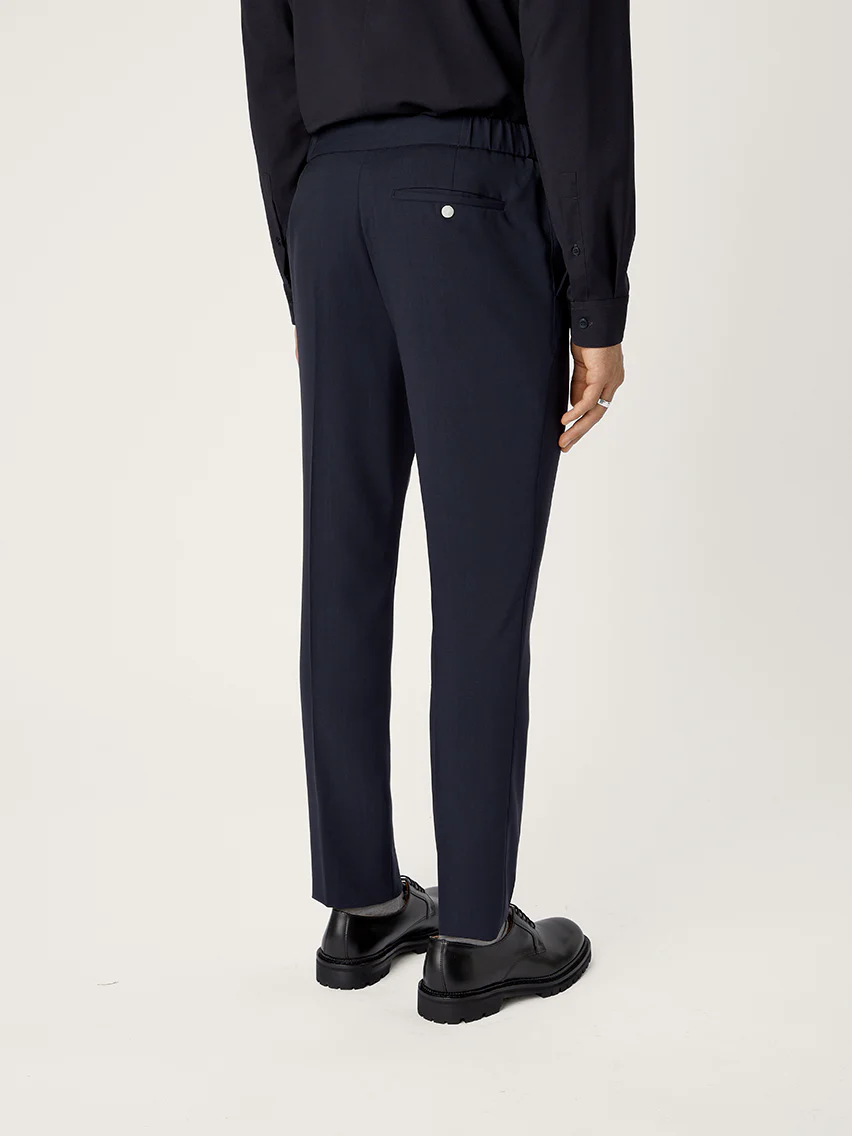 The Tropical Wool 24 Trouser || Navy | Tropical Wool - Image 6